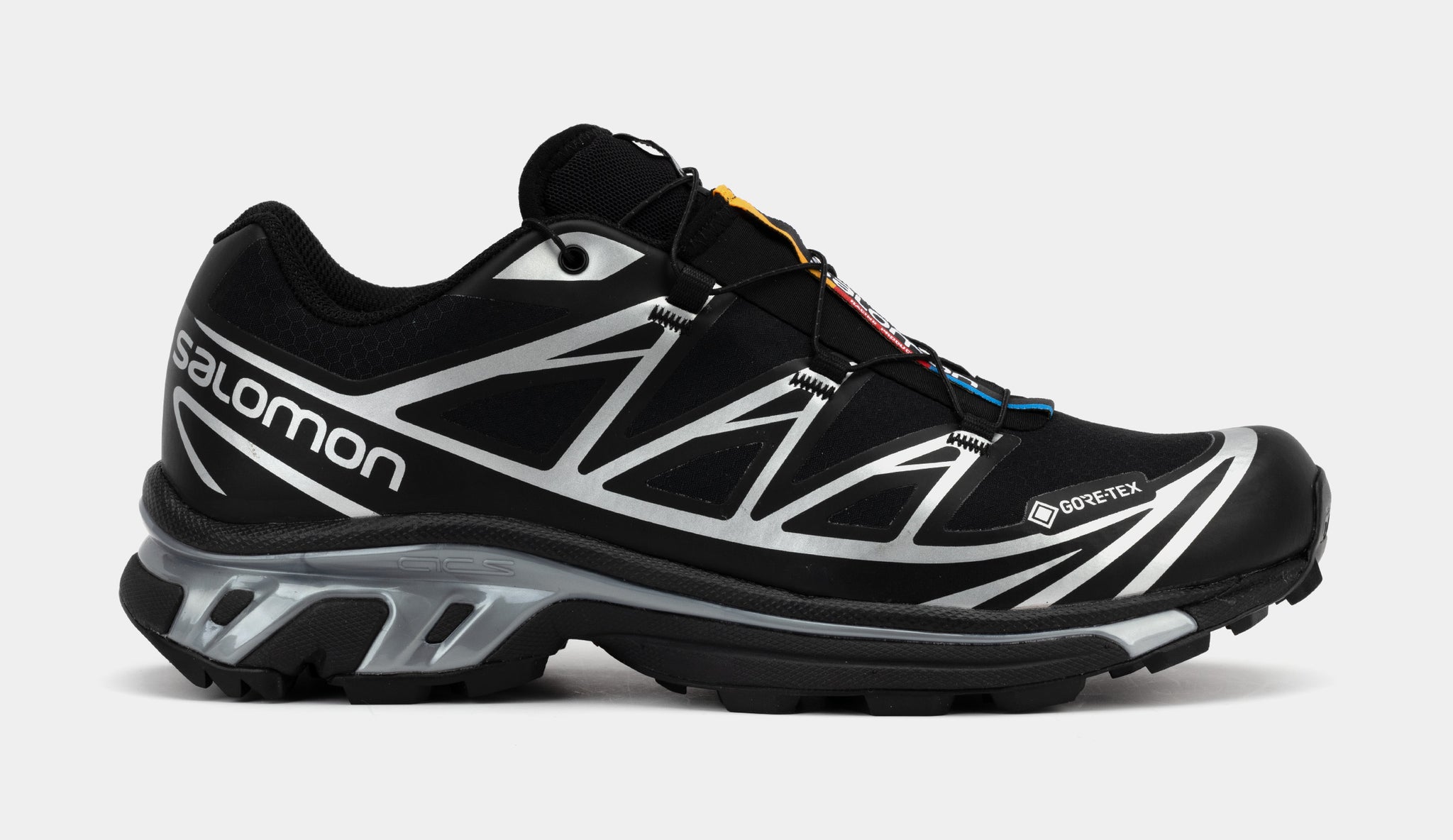 Salomon XT 6 Gore Tex Mens Running Shoes Black Silver L47450600 