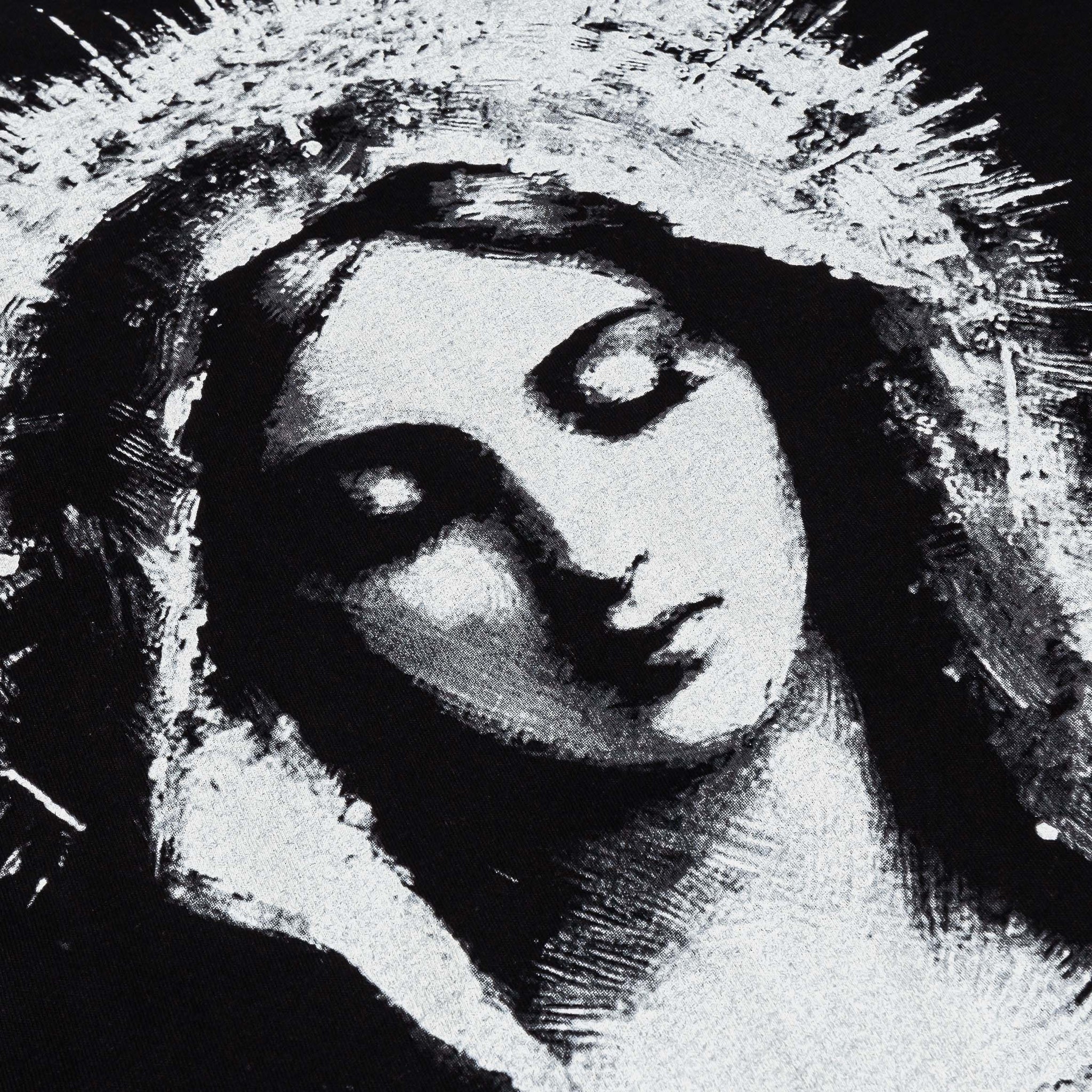 CTHDRL Hail Mary Mens Long Sleeve Shirt Black White MRLS202 – Shoe