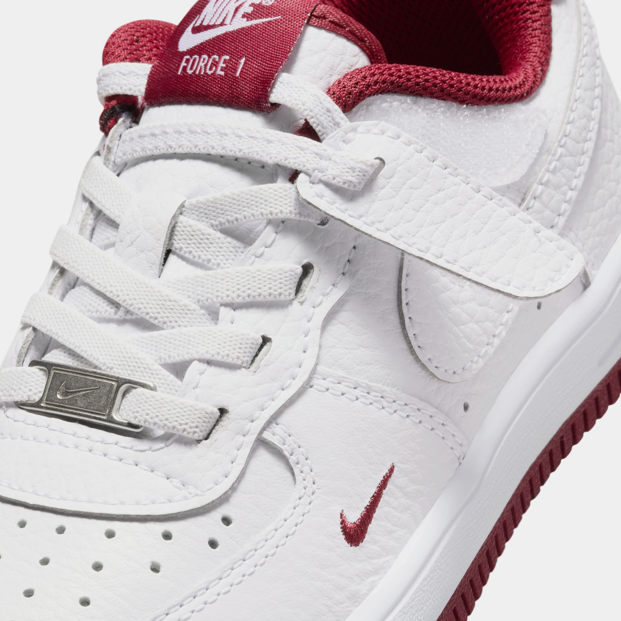 nike air force 1 sneaker low white noble red