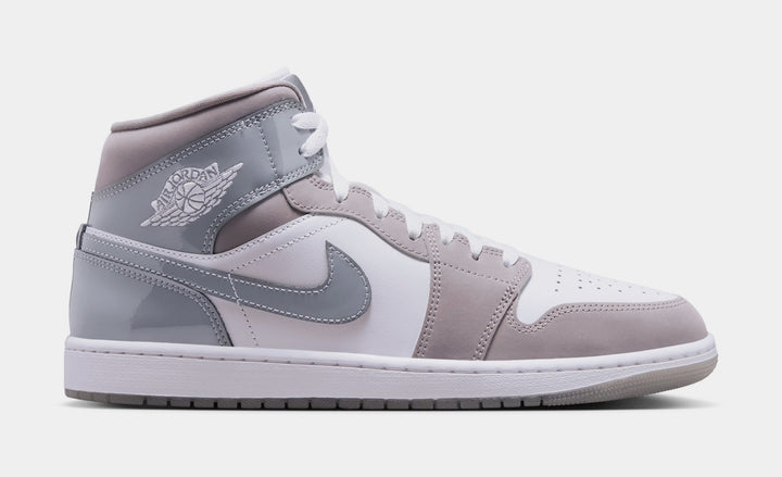 Jordan Air Jordan 1 Mid Neutral Grey Mens Lifestyle Shoes  display picture 1