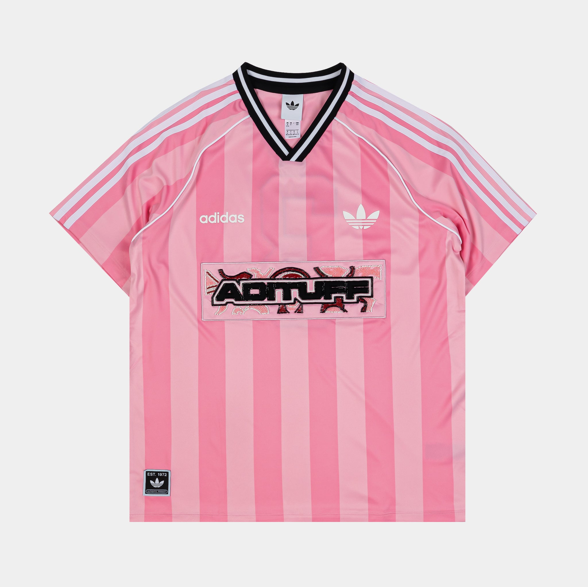 adidas Soccer Summer Graphic Womens Jersey Pink Black KD2272