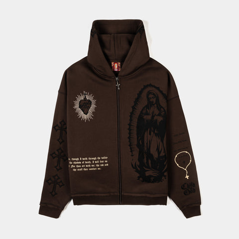A*0様 RULE THE FATE BURNOUT ZIP HOODIE si Burnout Wash Zip-Up