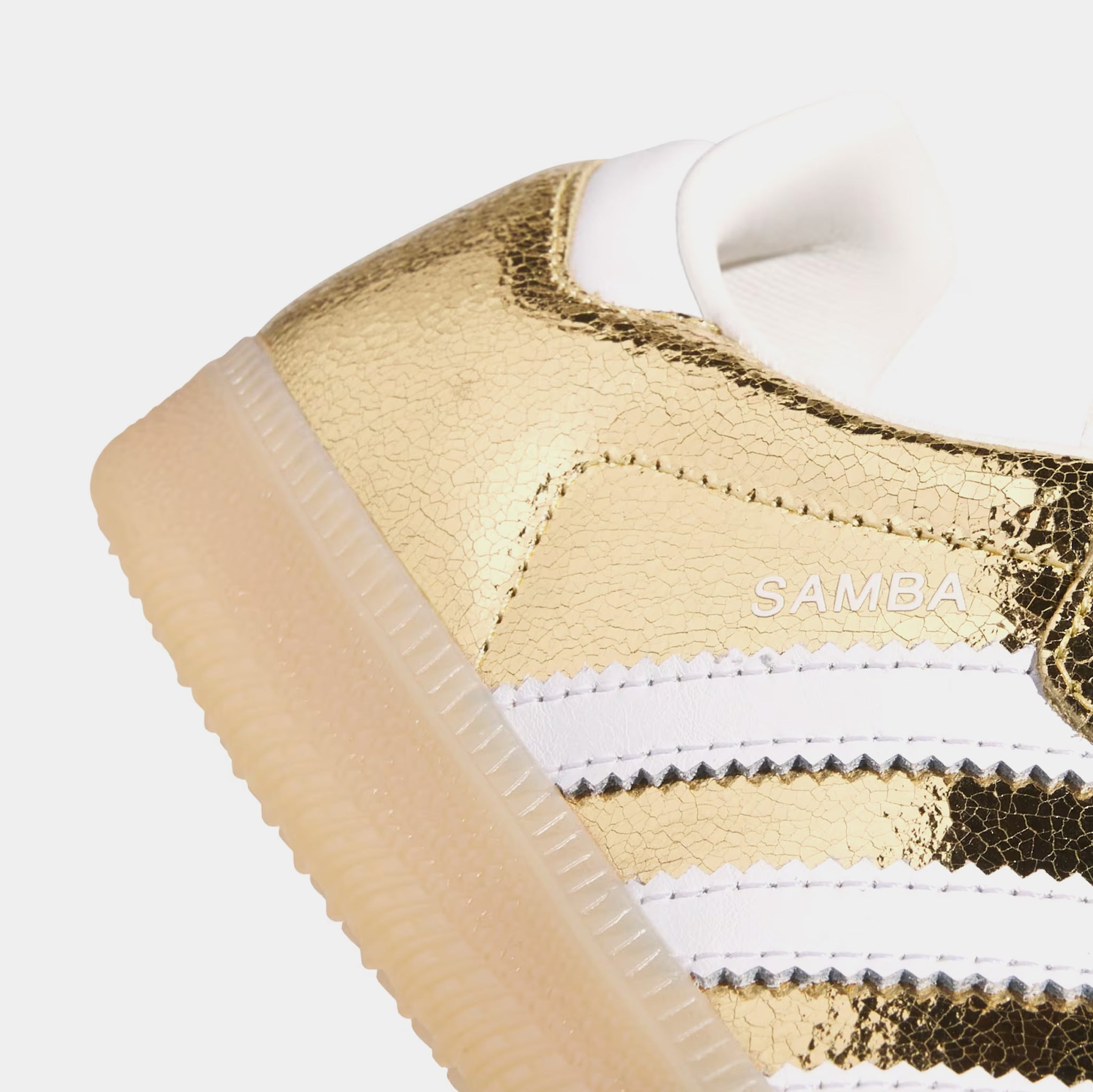 adidas Samba OG Gold Metallic Womens Lifestyle Shoes Gold Metallic