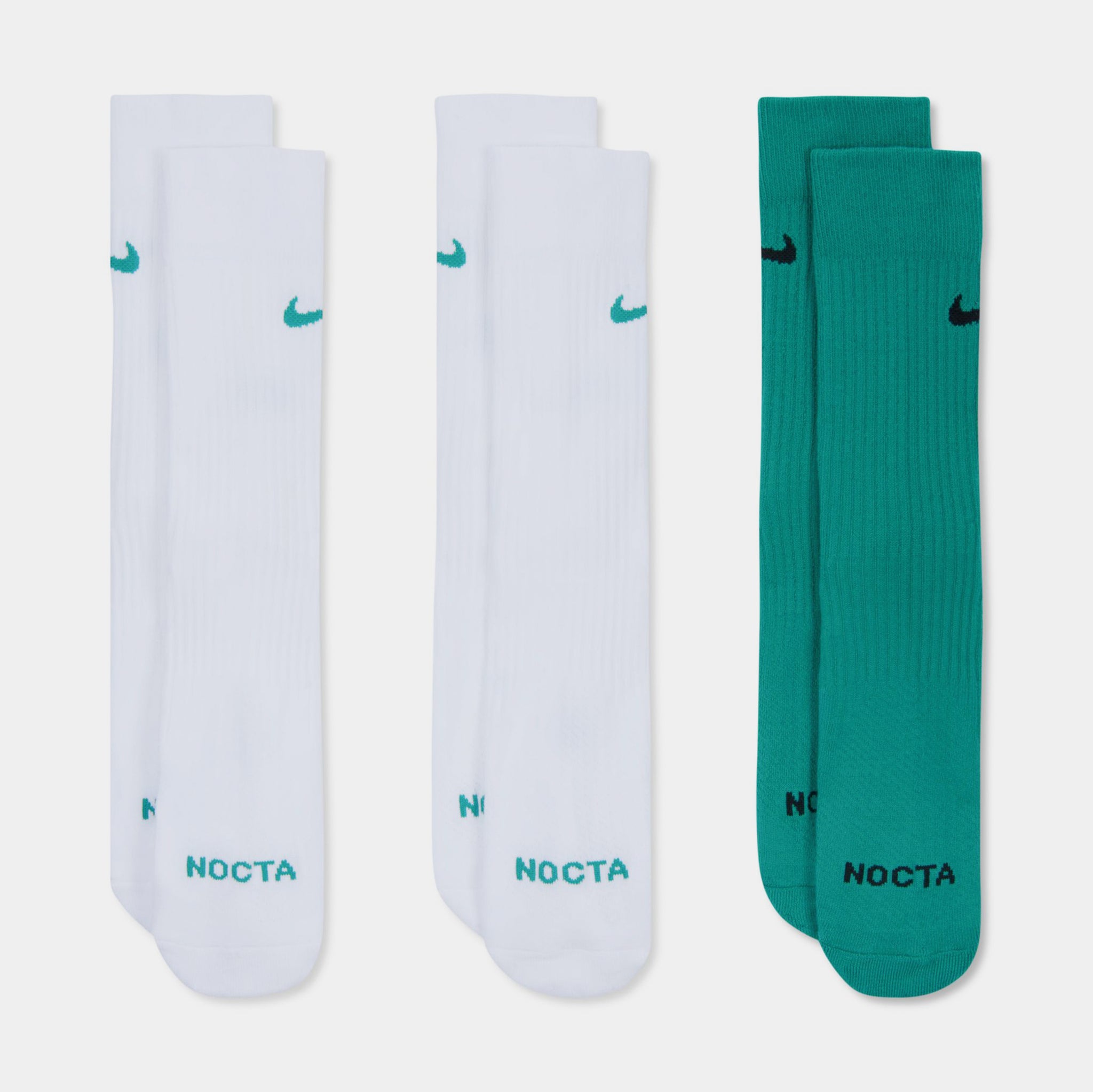 NIKE x NOCTA ソックス3足セット 未着用タグ付新品 Lサイズ 黒白緑 CREW SOCKS 3 PACK | NOCTA