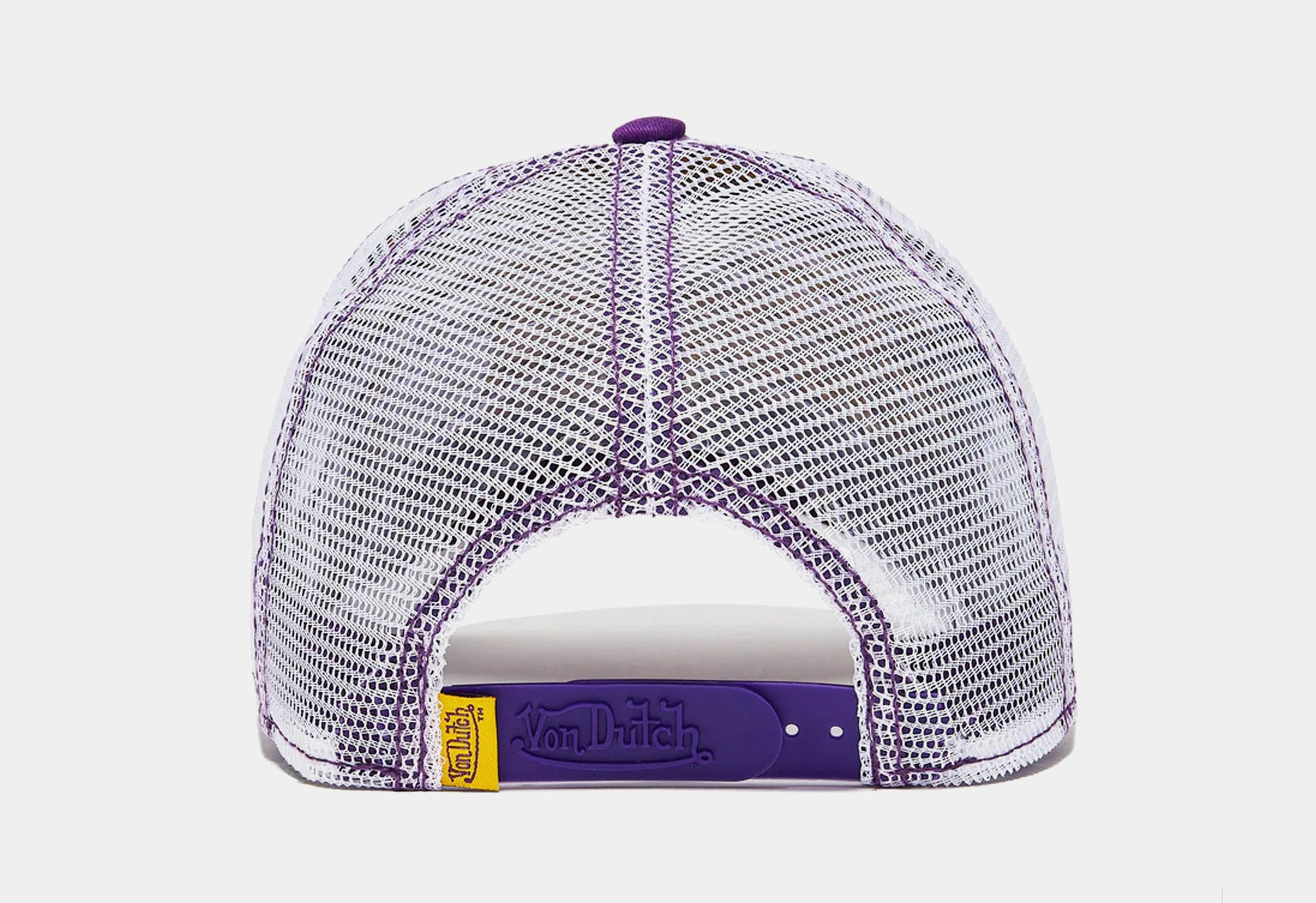 Von Dutch Staple Trucker Mens Hat Yellow Purple VDHT215-700  display picture 1