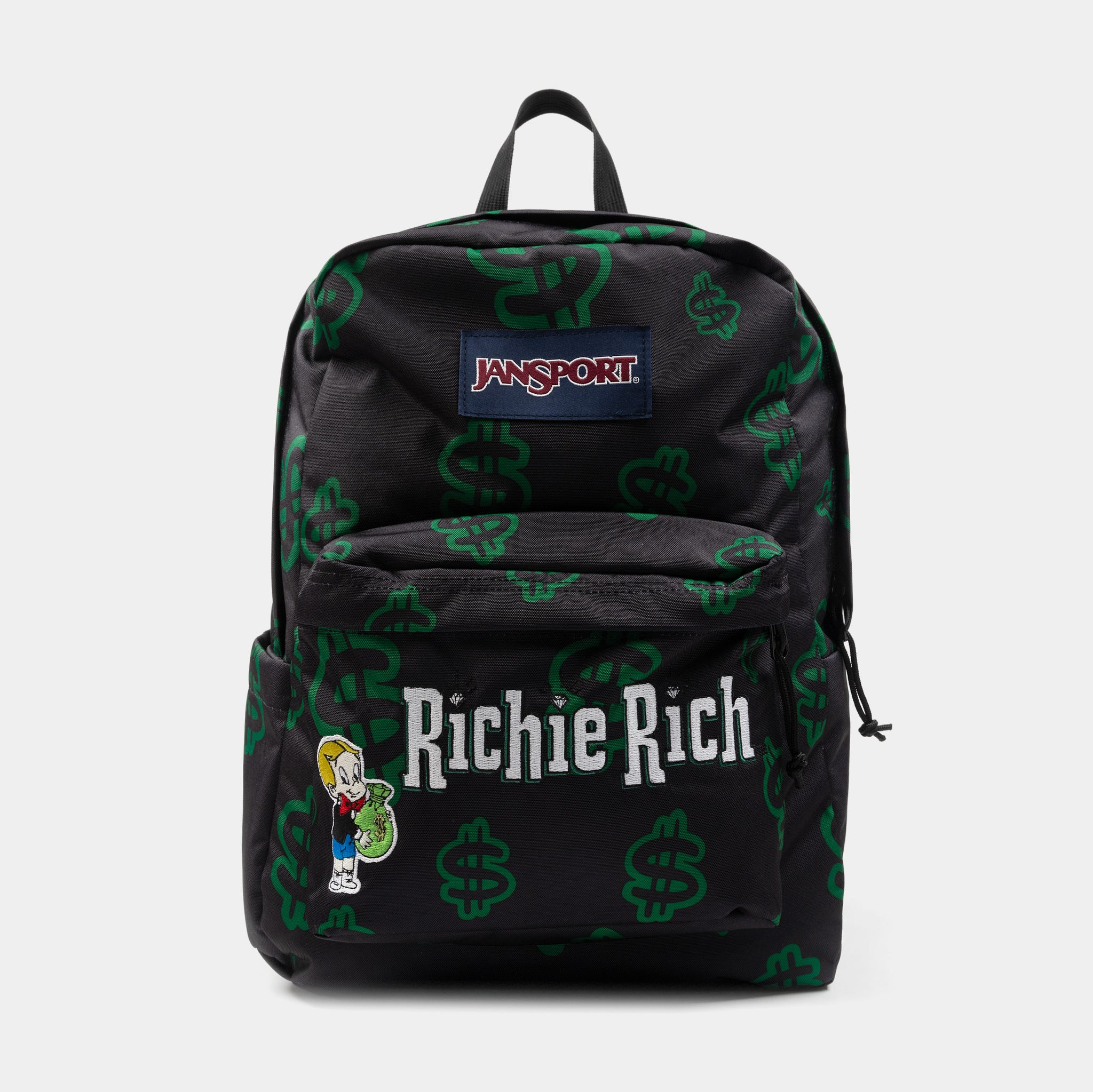 Shoe Palace Exclusive Richie Rich Dollar Signs Mens Backpack (Black/Green) Shoe Palace Exclusive Richie Rich Dollar Signs Mens Backpack (Black/Green)