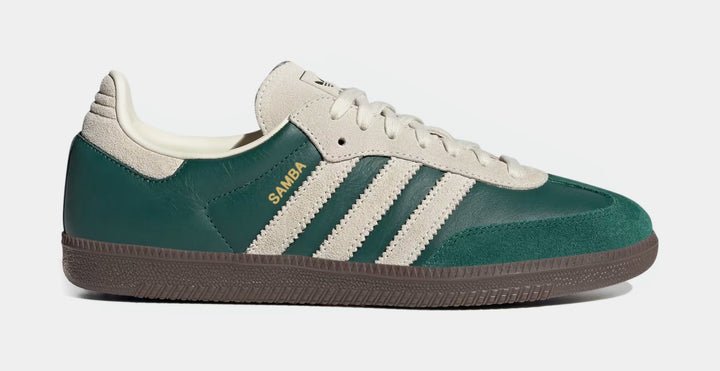 adidas Samba OG Grade School Lifestyle Shoes Dark Green