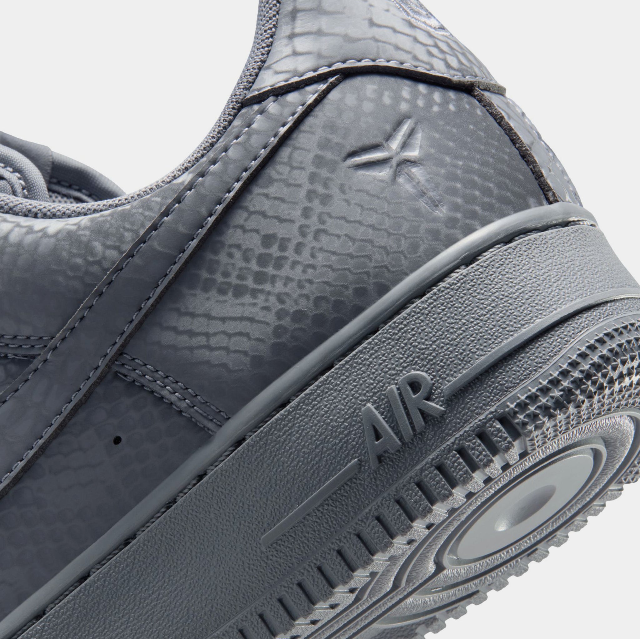 Nike Kobe Air Force 1 Low Cool Grey Mens Lifestyle Shoes Cool Grey 