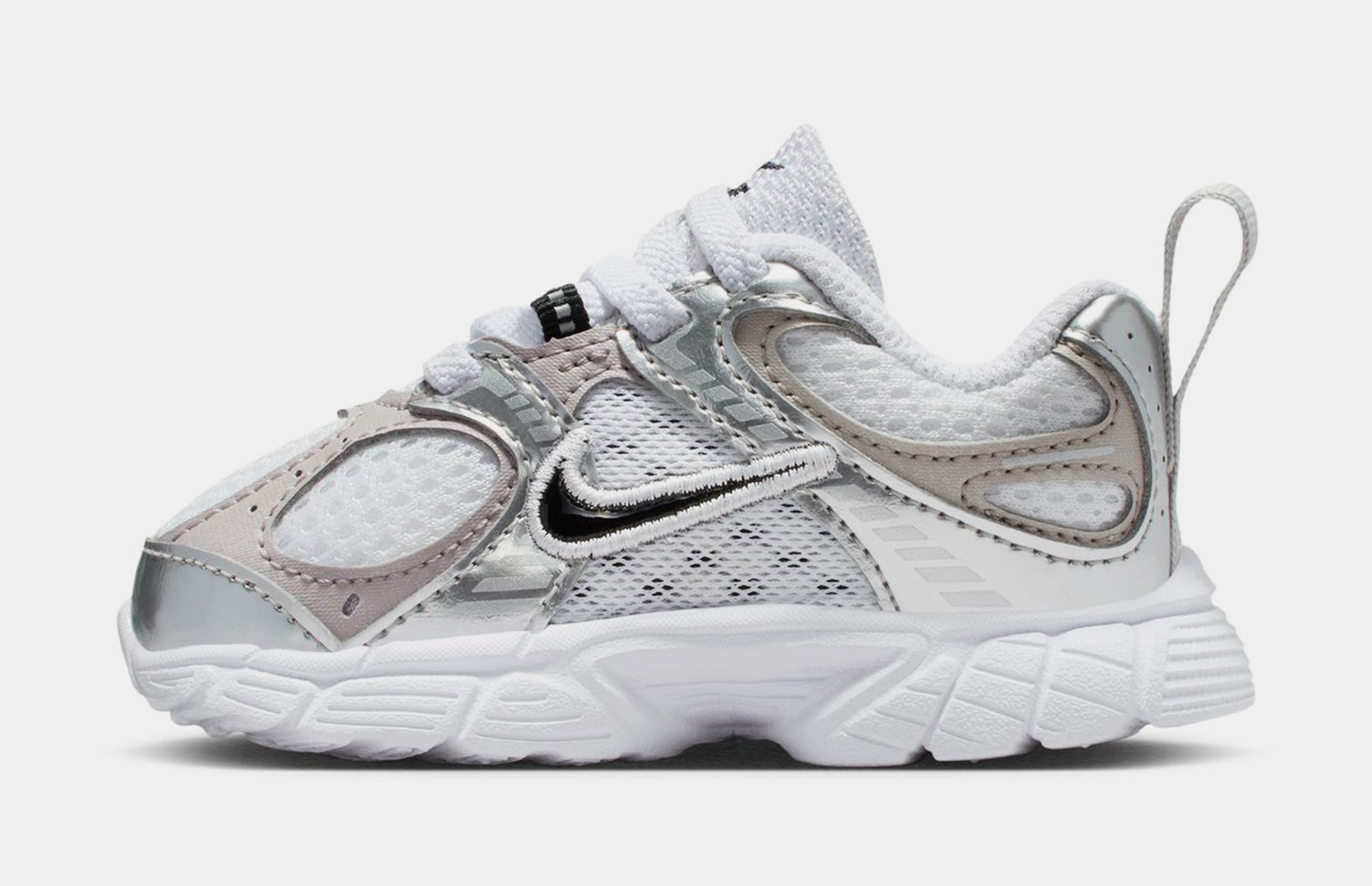 Nike V5 RNR Infant Toddler Running Shoes White Vast Grey  display picture 2