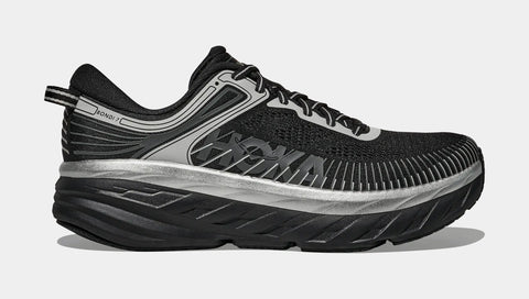 Hoka Bondi 7 Mens Running Shoes Black Stardust 1110518-BKSTR