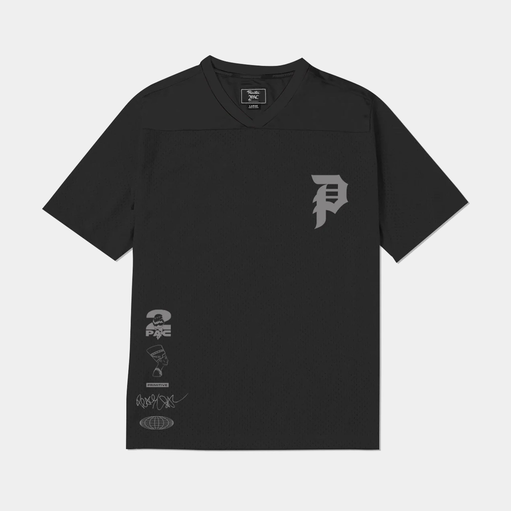 Primitive Tupac Icon Mesh Mens Jersey Black PA224342-BLK – Shoe Palace
