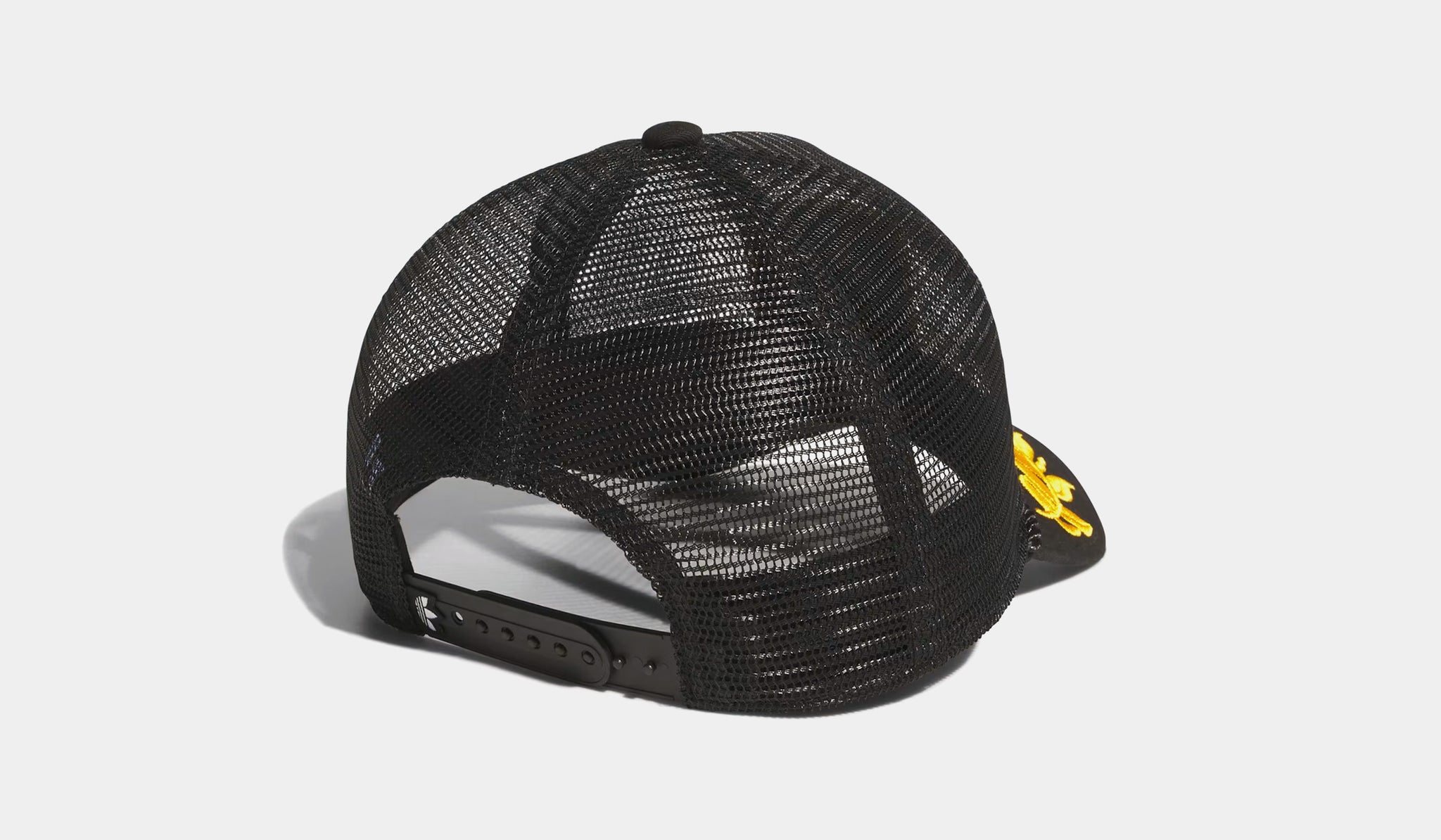 adidas Major Mesh Trucker Mens Hat Black Gold JK5444 – Shoe Palace