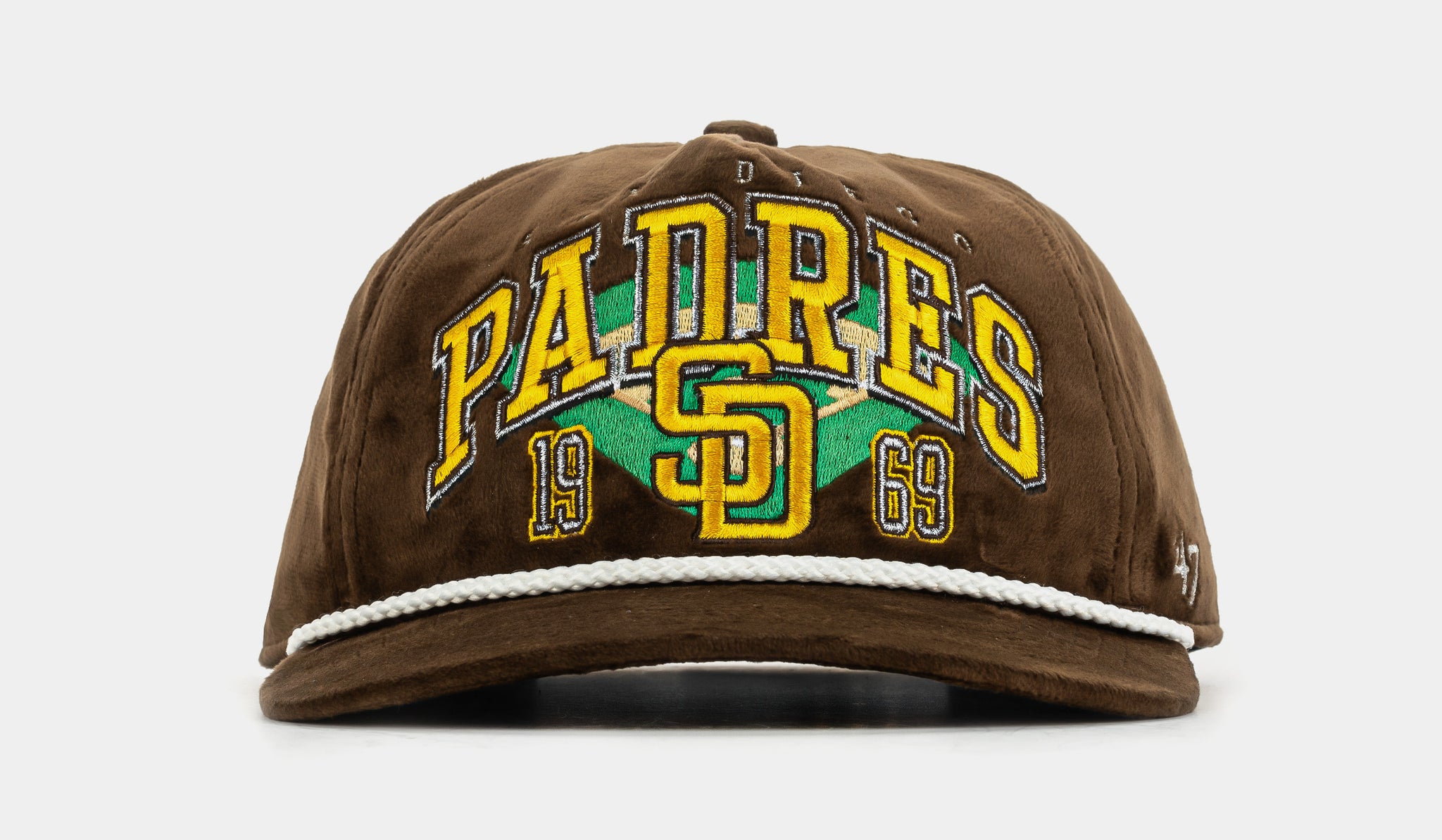 47 San Diego Padres Go Big Hitch Snapback Mens Hat Brown Yellow B
