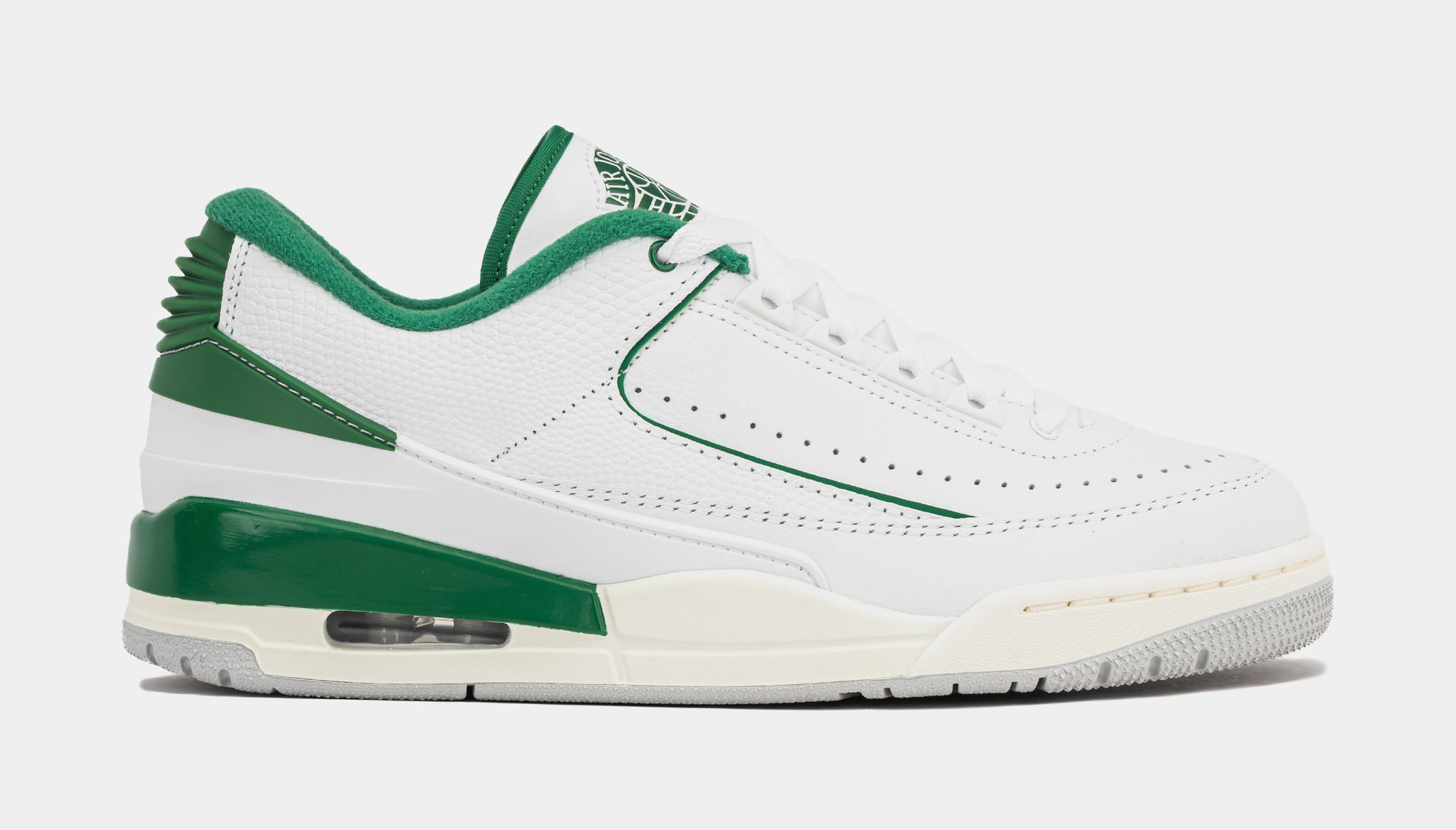JORDAN FD0383-103 Air Jordan 2/3 Mens Basketball Shoes (White/Pine Green/Sail/Neutral Grey) Image 29446675497166