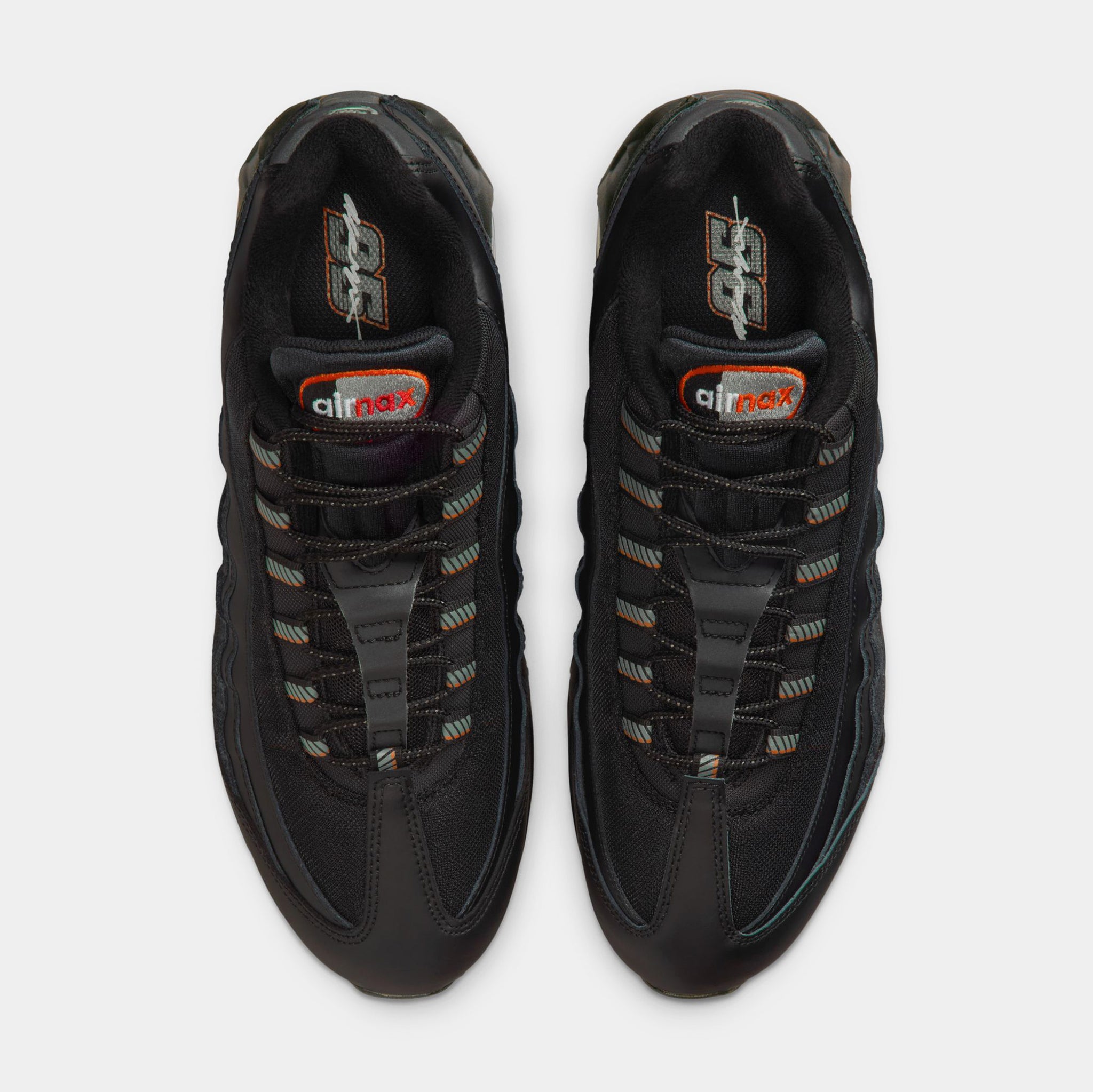 Nike Air Max 95 Big Bubble Mens Running Shoes Black Smoke Grey