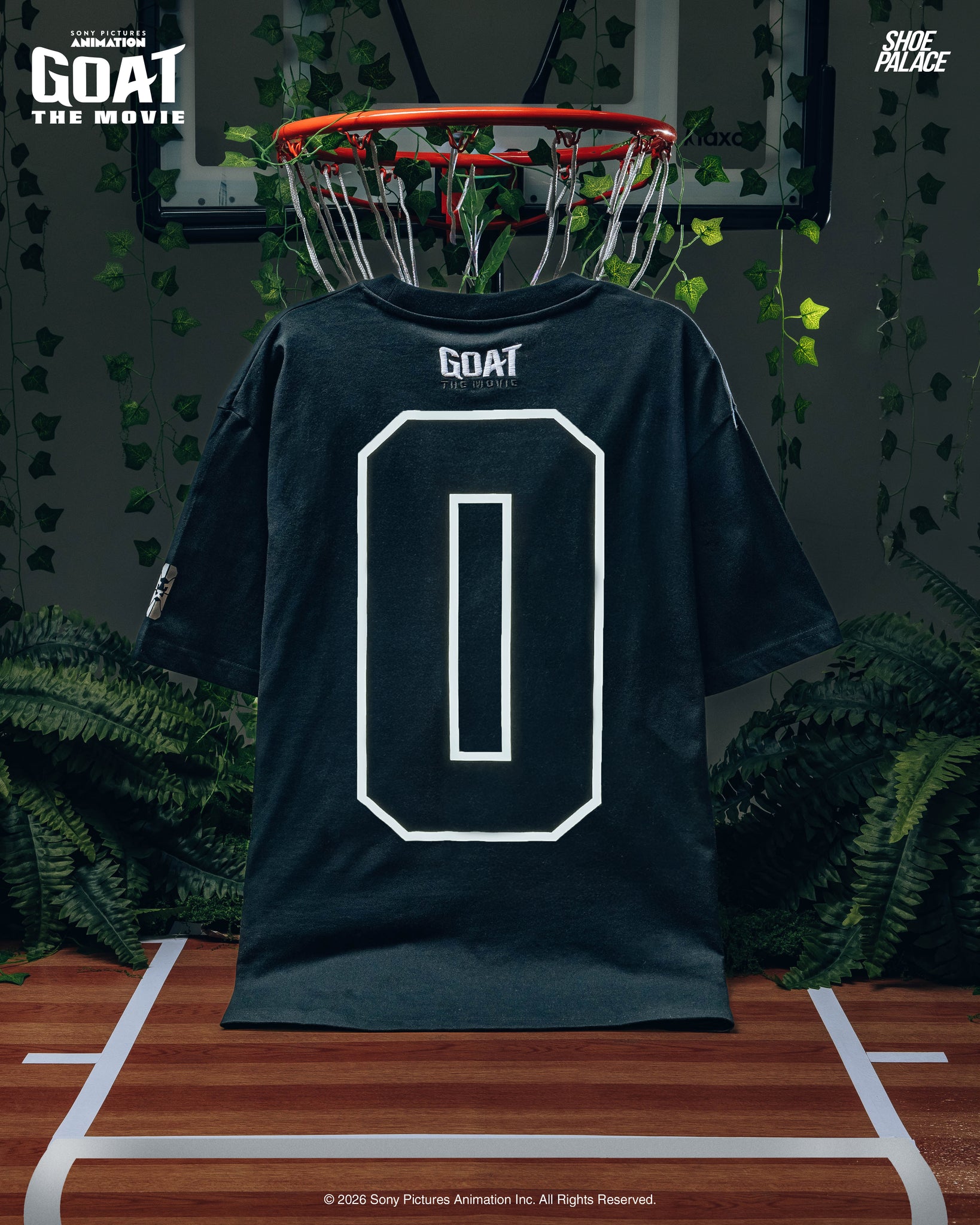Shoe Palace SP x GOAT Heros Mens Short Sleeve Shirt Black White