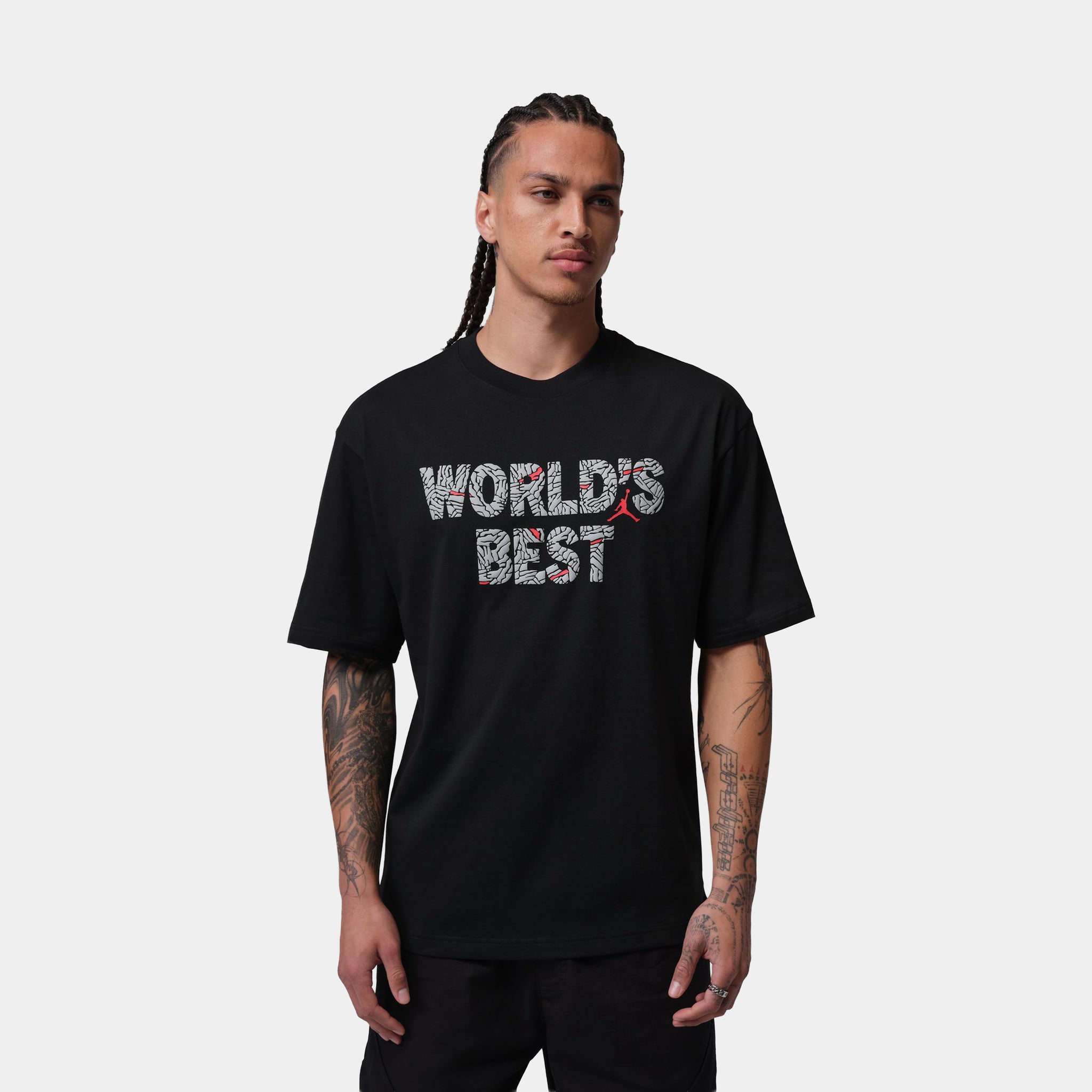 VALLAD IO JUST SHOW Tシャツ ブラック Mサイズ 横アリ Jordan Brooklyn World's Best Graphic Mens Short Sleeve Shirt Black