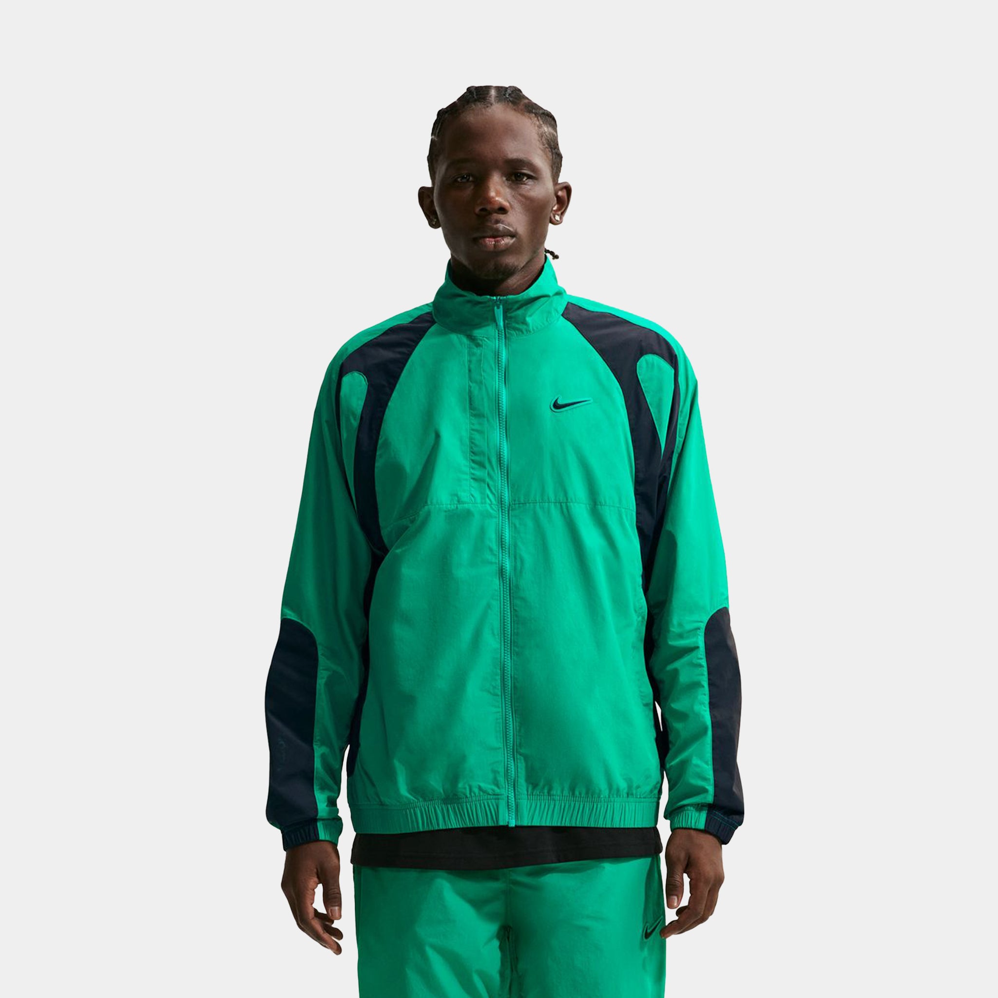 Nike NOCTA Nylon Tracksuit Mens Jacket Neptune Green Black FN7666 