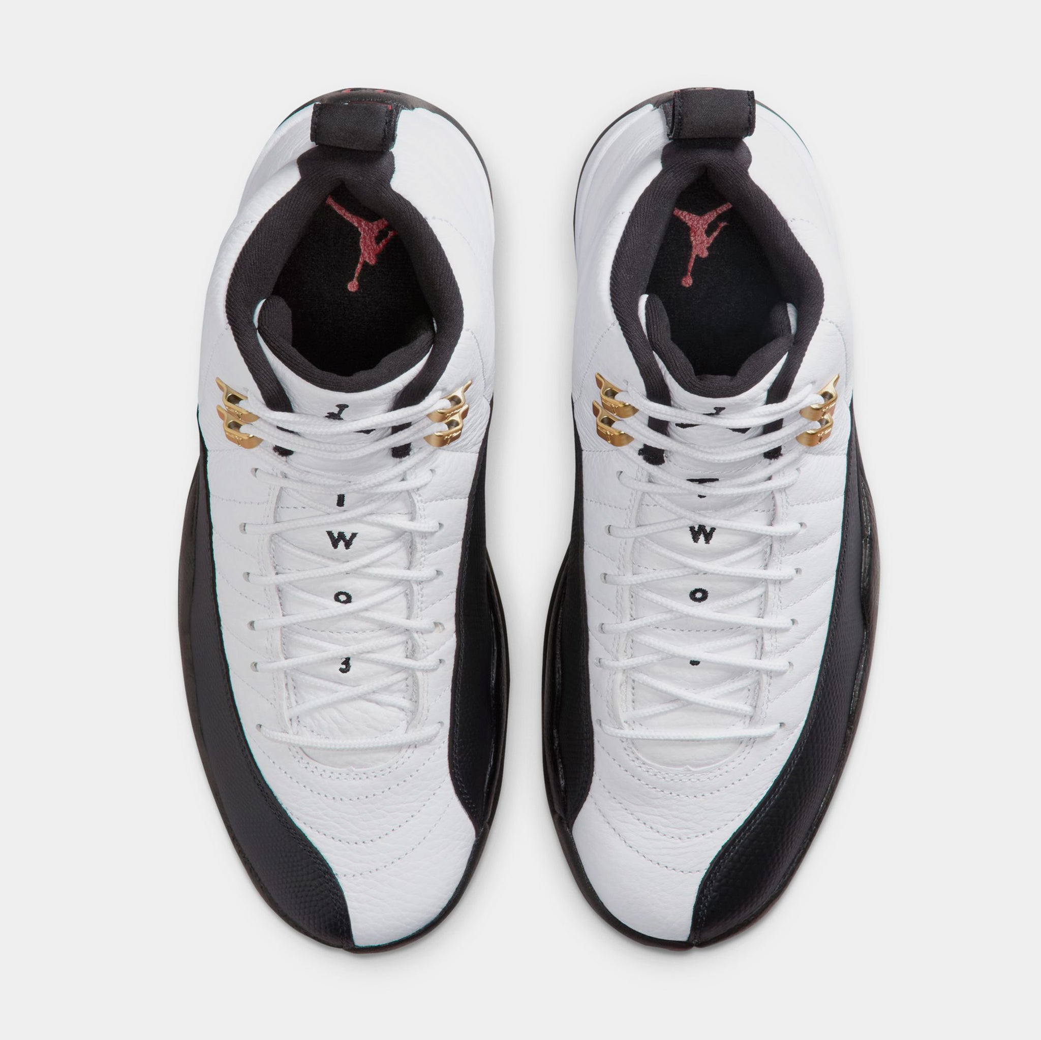 Jordan Air Jordan 12 Retro Taxi Mens Lifestyle Shoes White Black 
