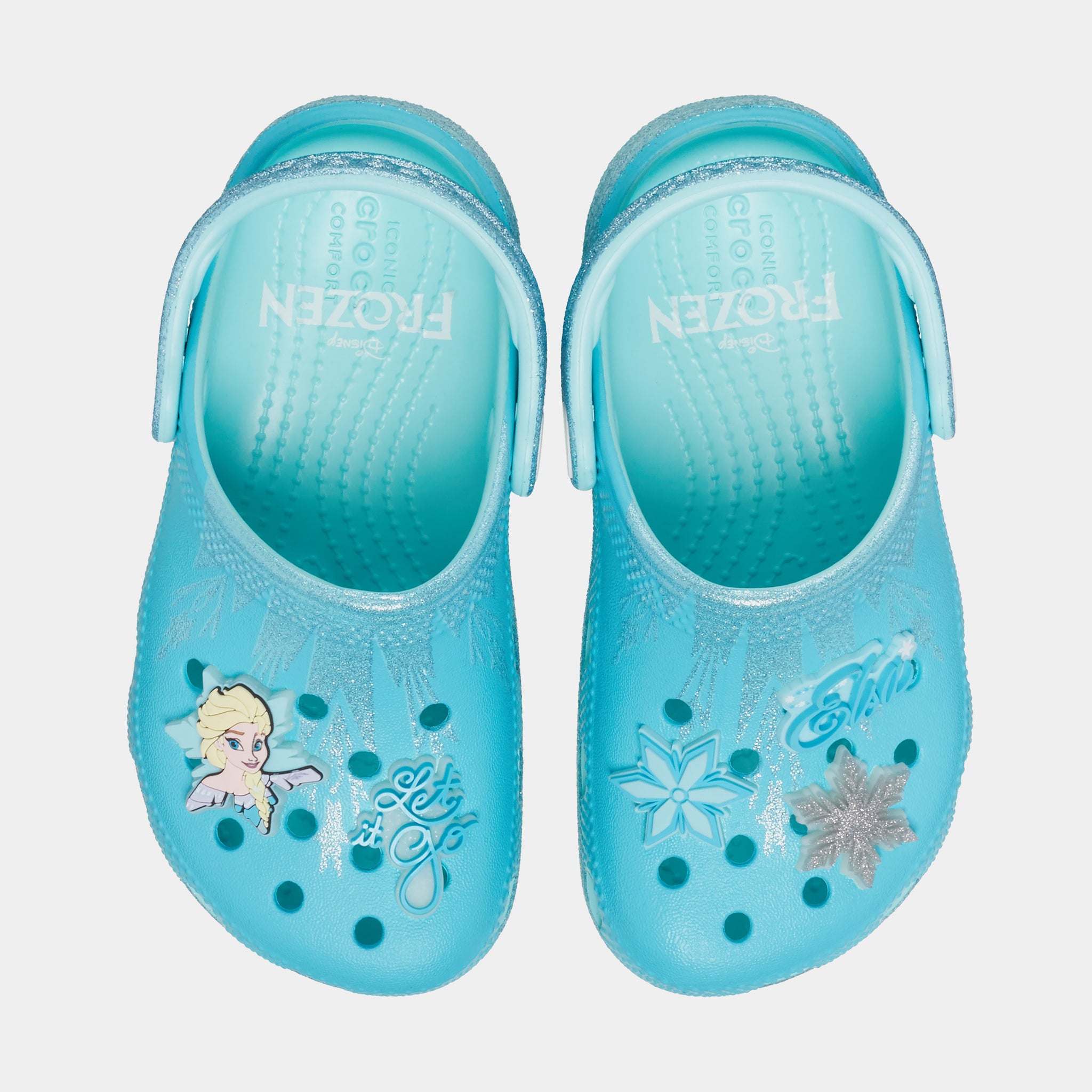 Crocs Girls Toddler x Frozen Elsa Classic Clog Shoes Size: