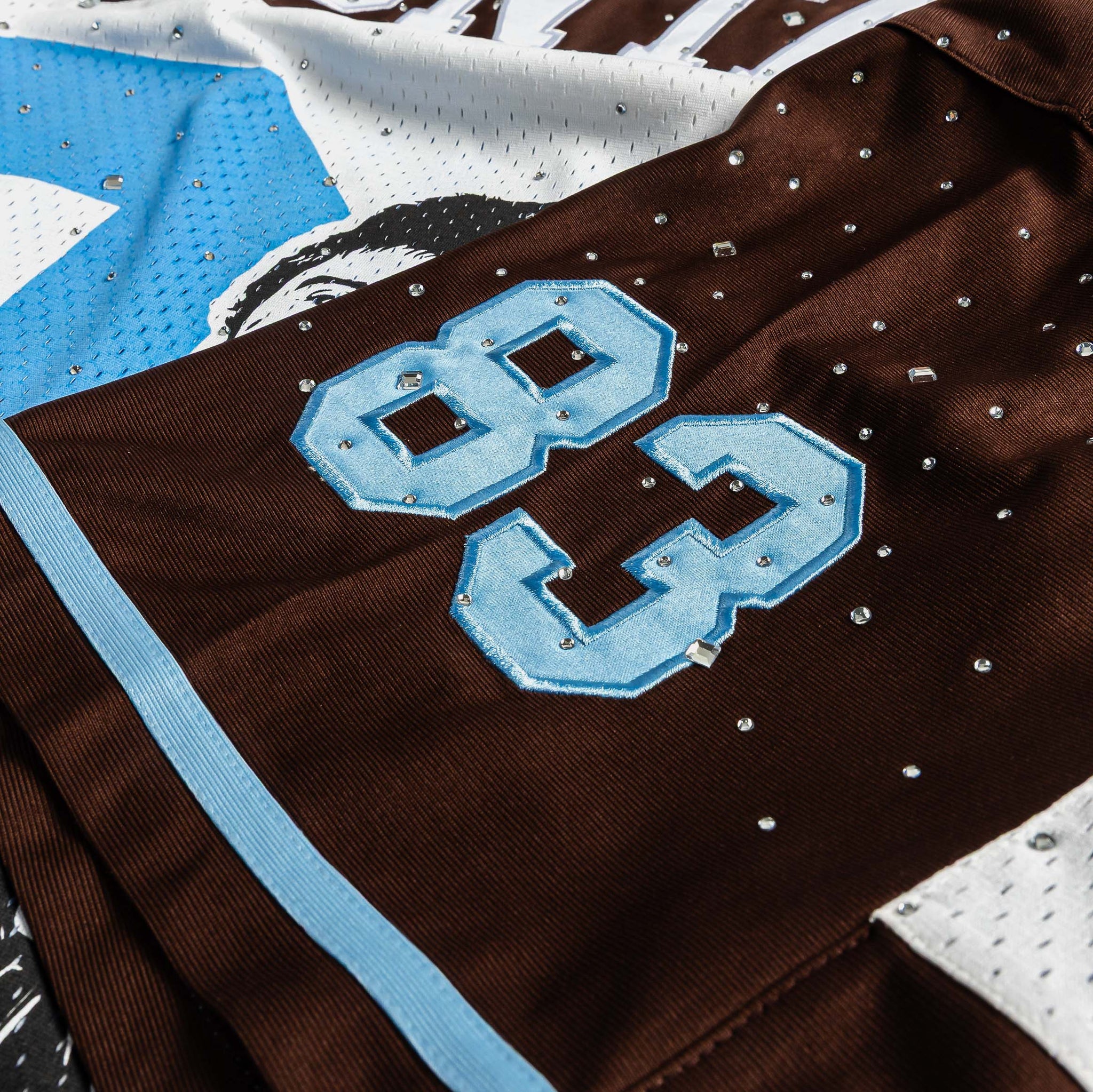 Shoe Palace SP x Scarface Mesh Mens Jersey White Blue SFMJ802