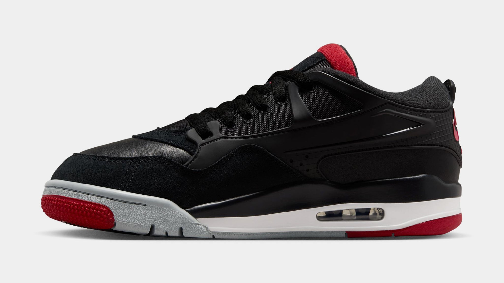 Jordan Air Jordan 4 RM Mens Lifestyle Shoes Black Varsity Red Wolf 