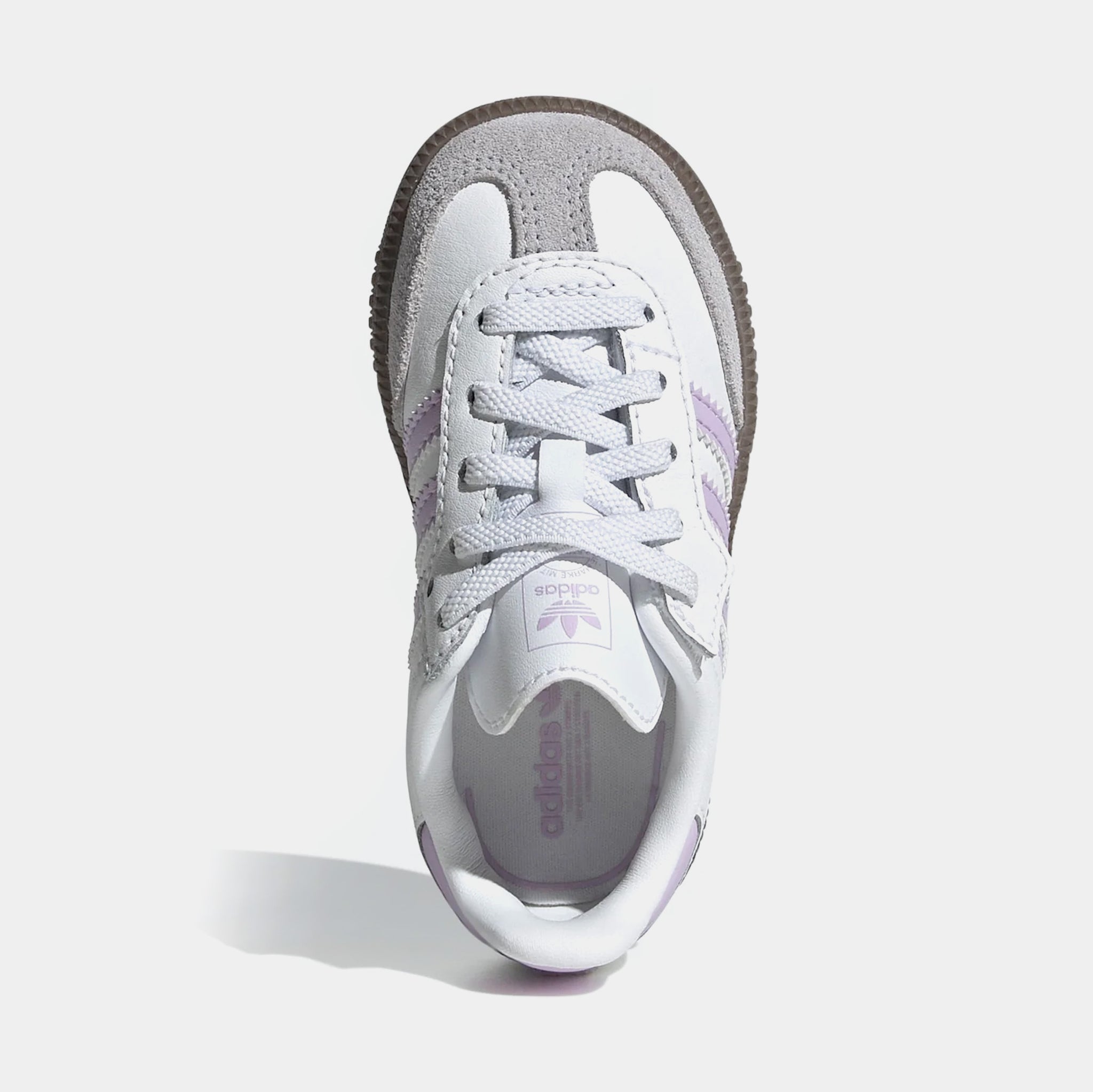 adidas Samba OG Infant Toddler Lifestyle Shoes (White/Purple)