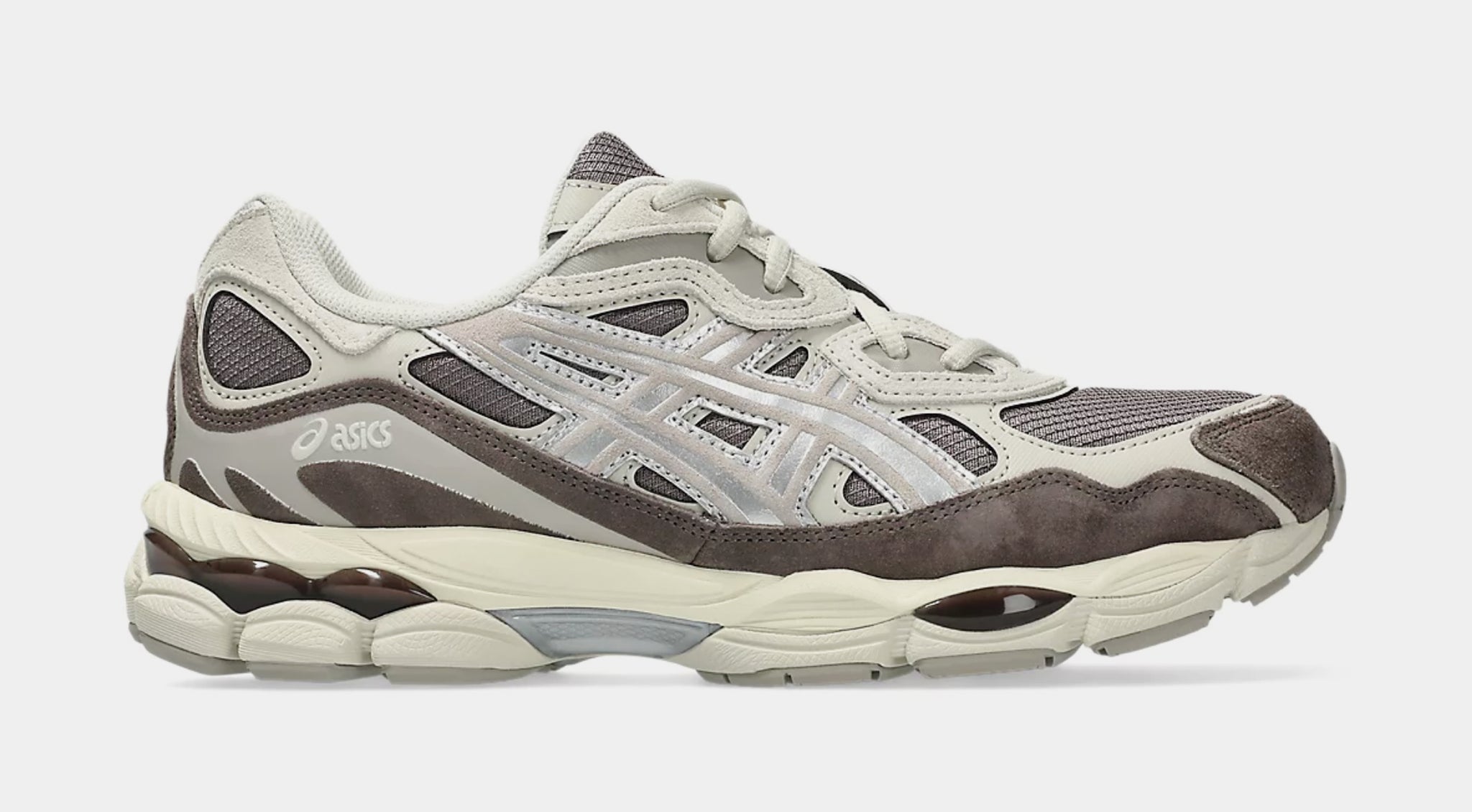 ASICS Gel-NYC Mens Running Shoes Cocoa Powder Pure Silver 1203A739