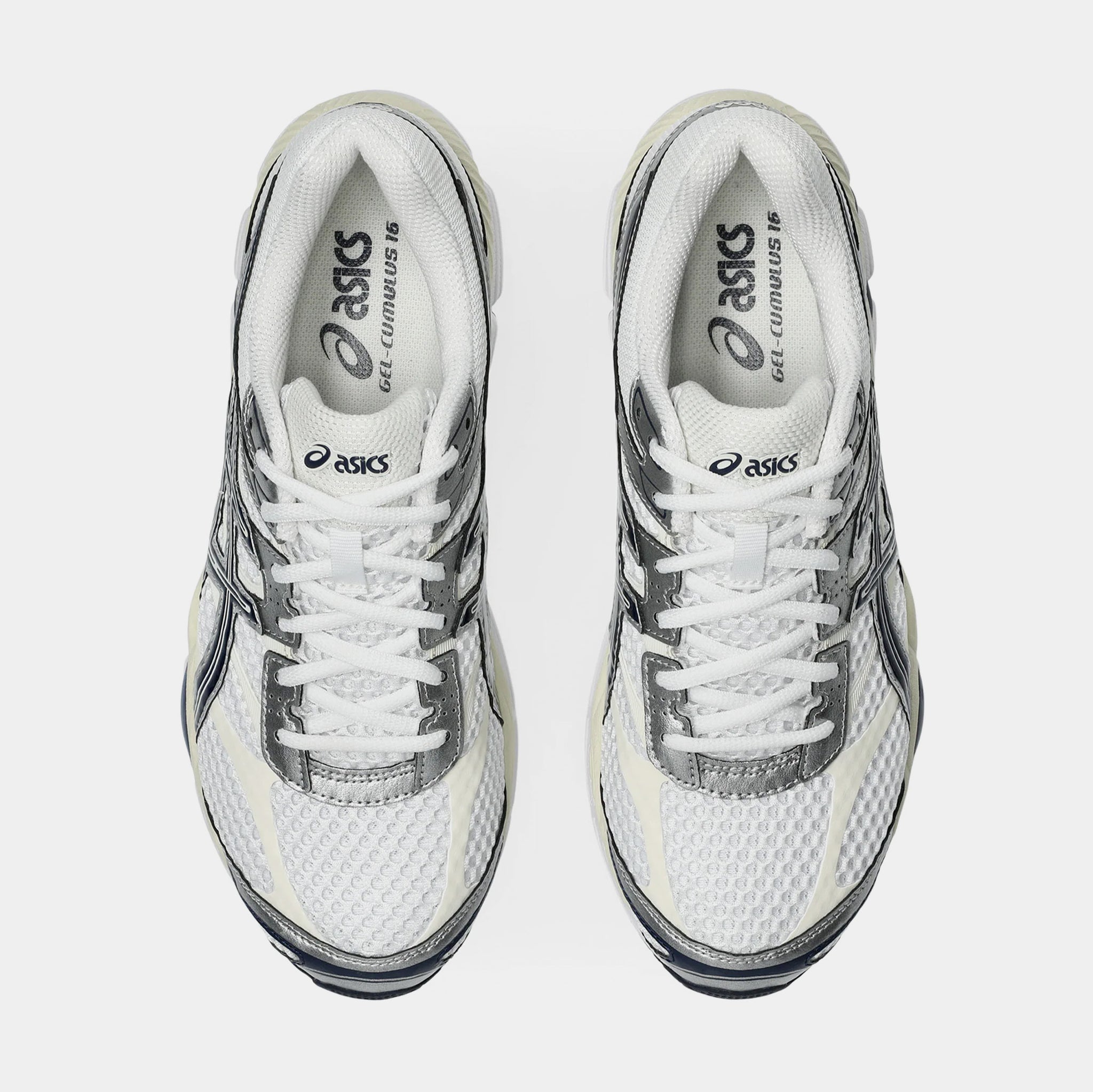 ASICS Gel Cumulus 16 Mens Running Shoes White Midnight 1203A733