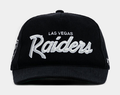 47 Las Vegas Raiders Corduroy Snapback Mens Hat Black Grey F
