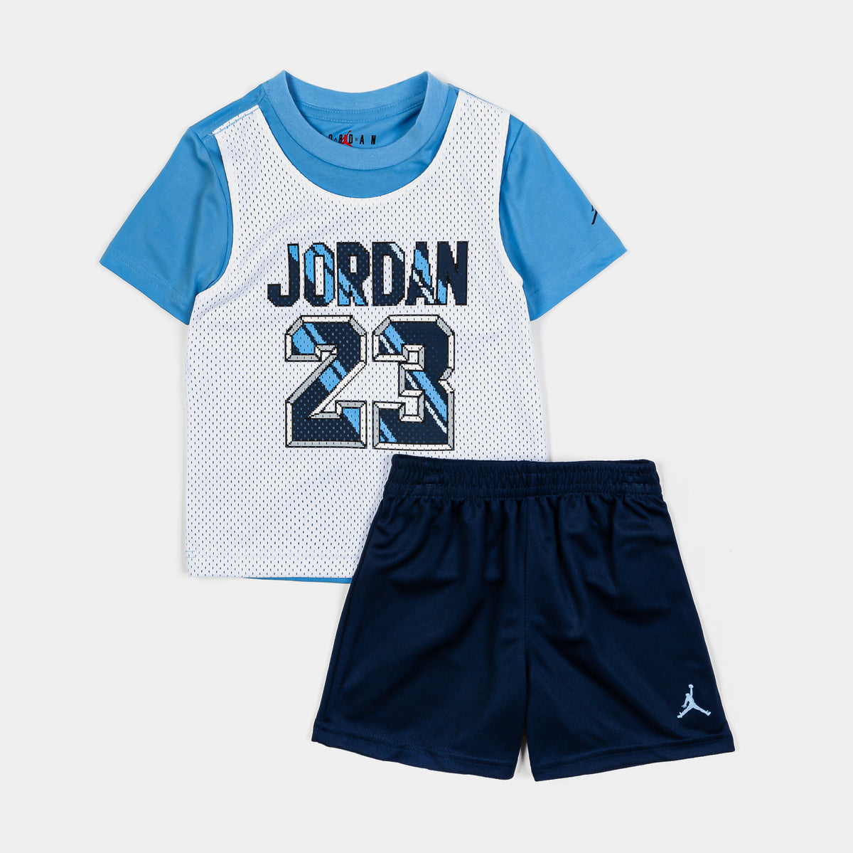 Jordan JDN 23 Short Infant Toddler Set Navy White 75D970-U90 – Shoe Palace
