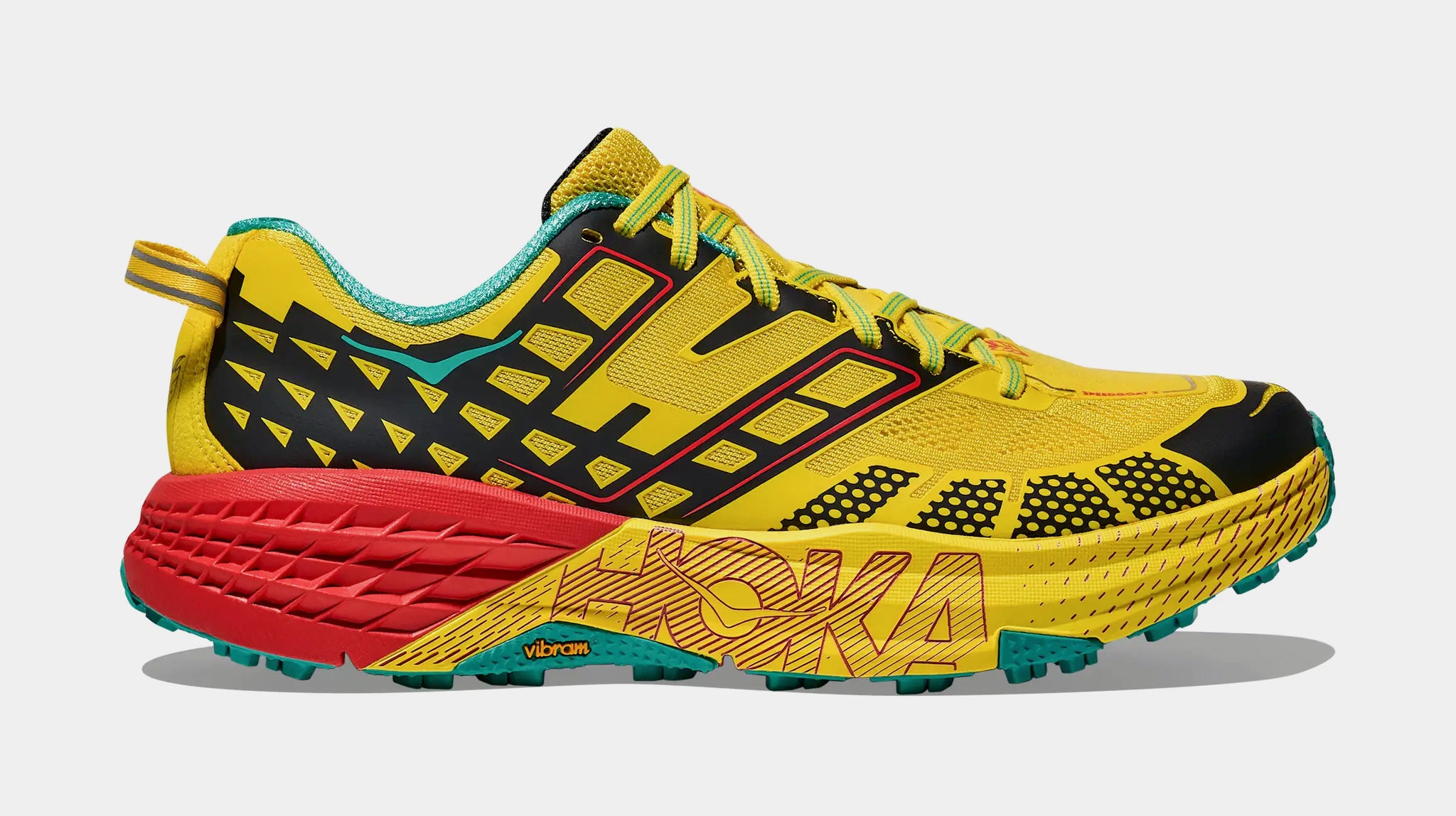 Hoka Speedgoat 2 Mens Running Shoes Sour Lemon Black 1162710-SRLM