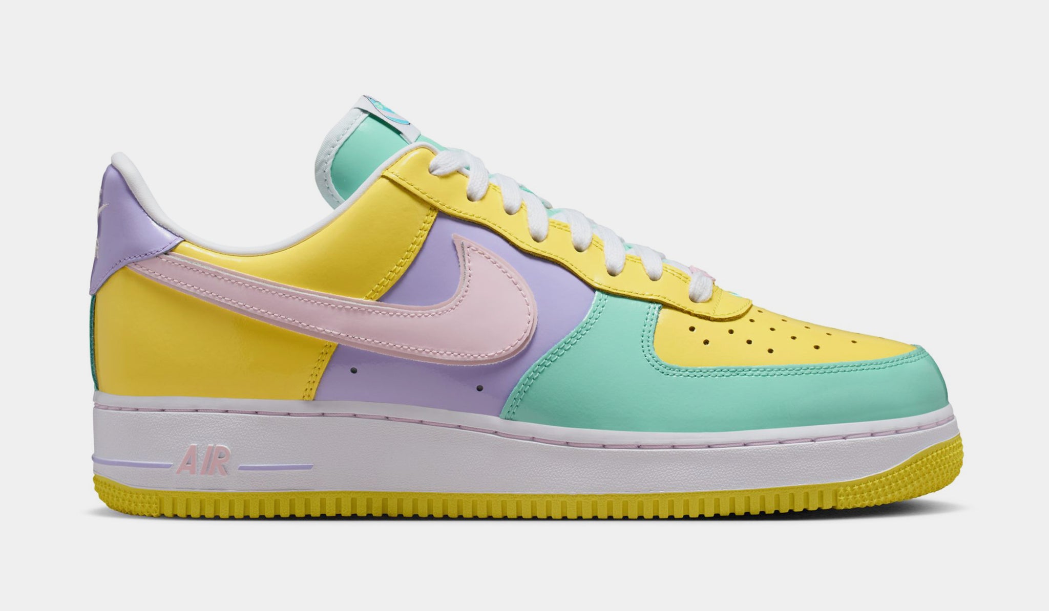 Nike Air Force 1 '07 Easter Mens Lifestyle Shoes Yellow Pulse Pink