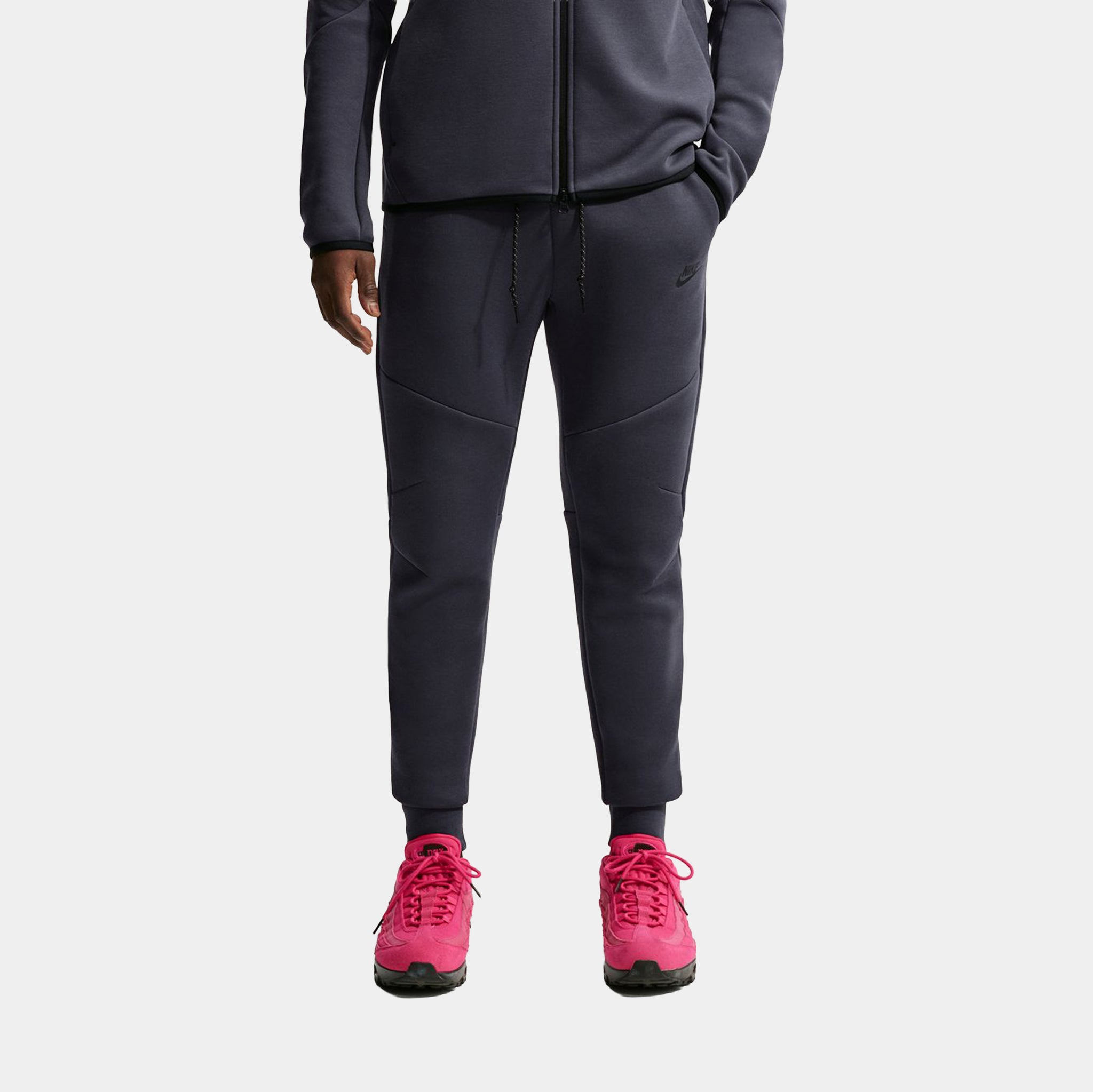 Nike Tech Fleece Mens Joggers Grey Black Heather HV0959-019 – Shoe