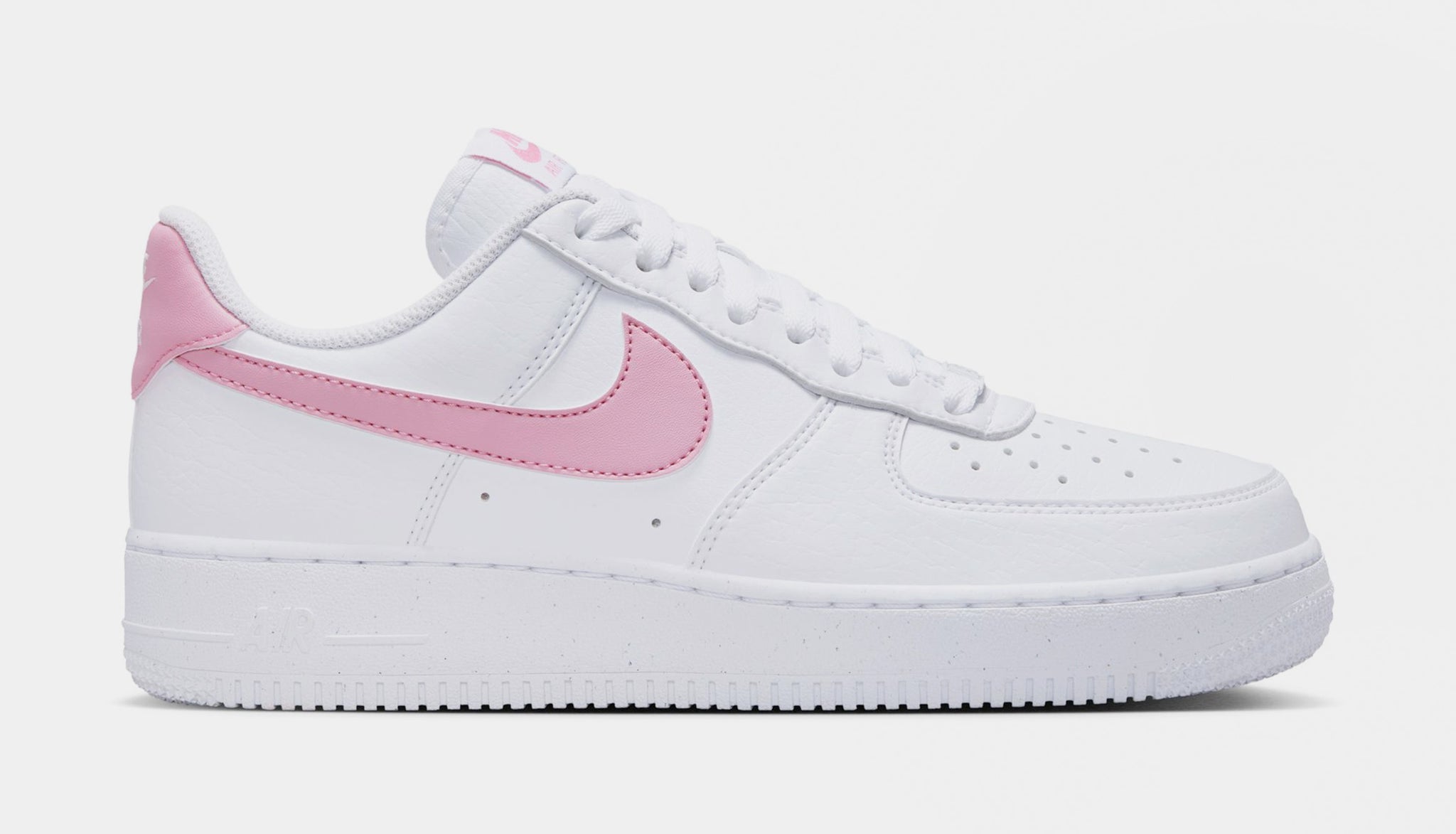 pink and white air forces womens
