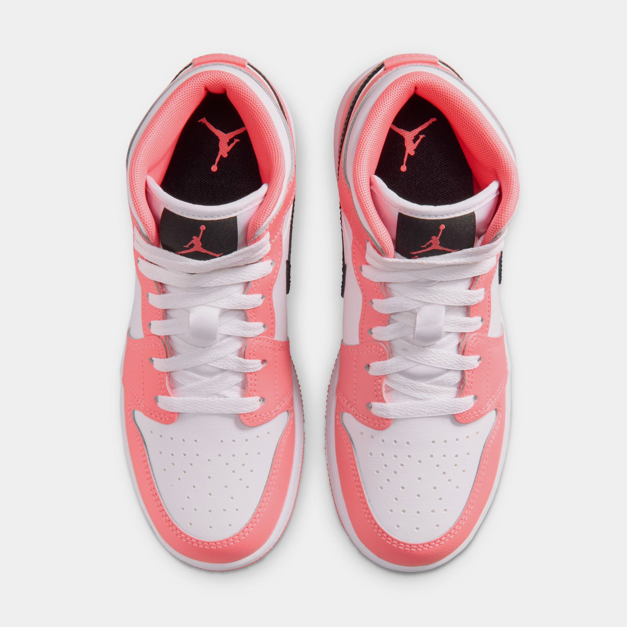 Jordan Air Jordan 1 Mid Grade School Lifestyle Shoes Pink Gaze