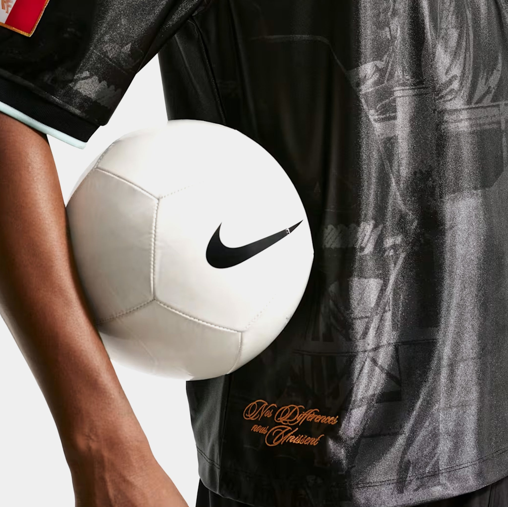 Nike FFF Energy Dri Fit Soccer Mens Jersey Anthracite Igloo