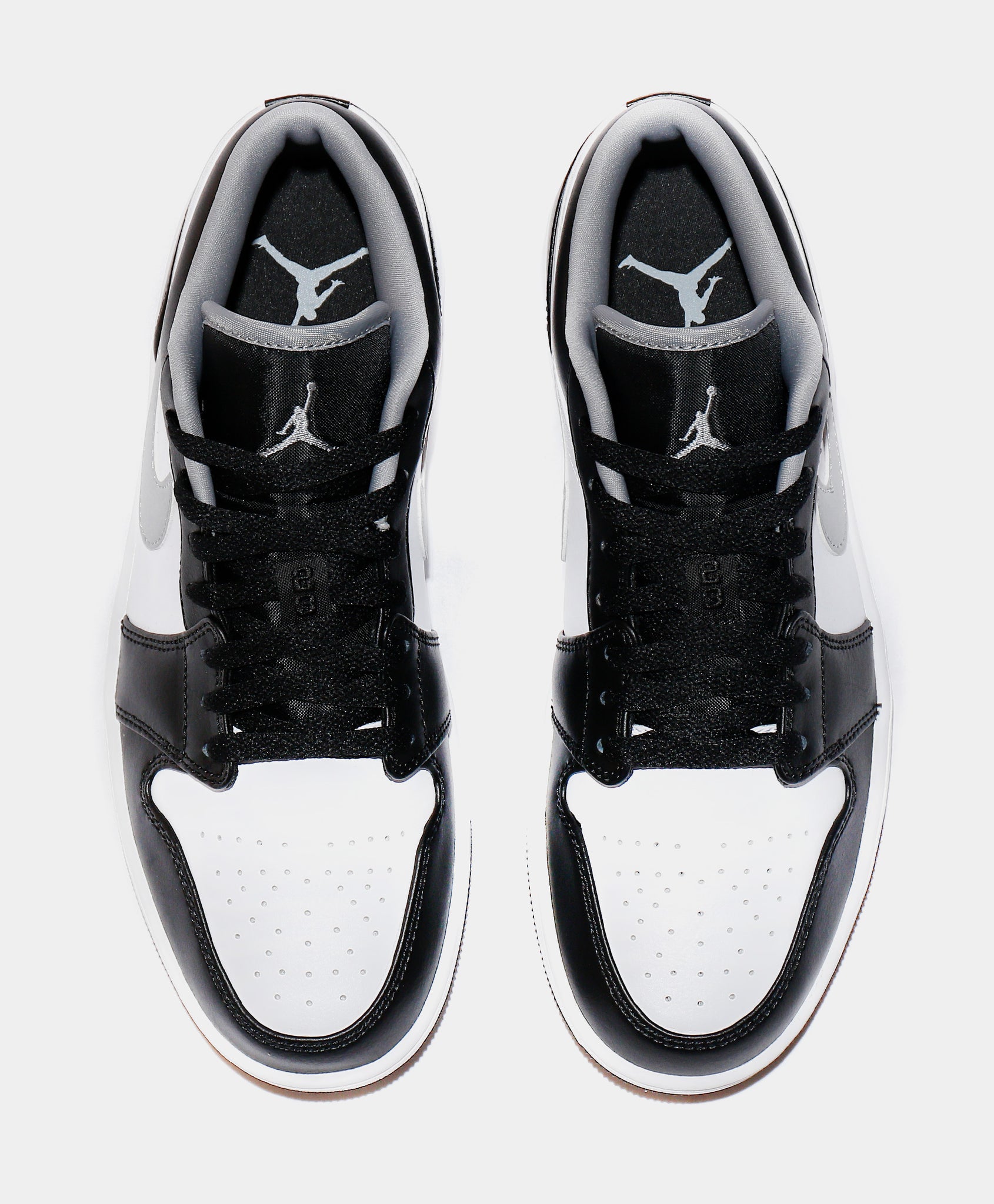Jordan Air Jordan 1 Low Mens Lifestyle Shoes Black White Particle 