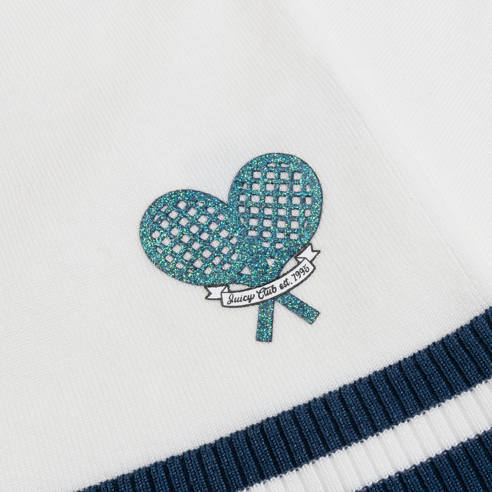 Juicy Couture Tennis Sweater Womens Dress (White/Blue)