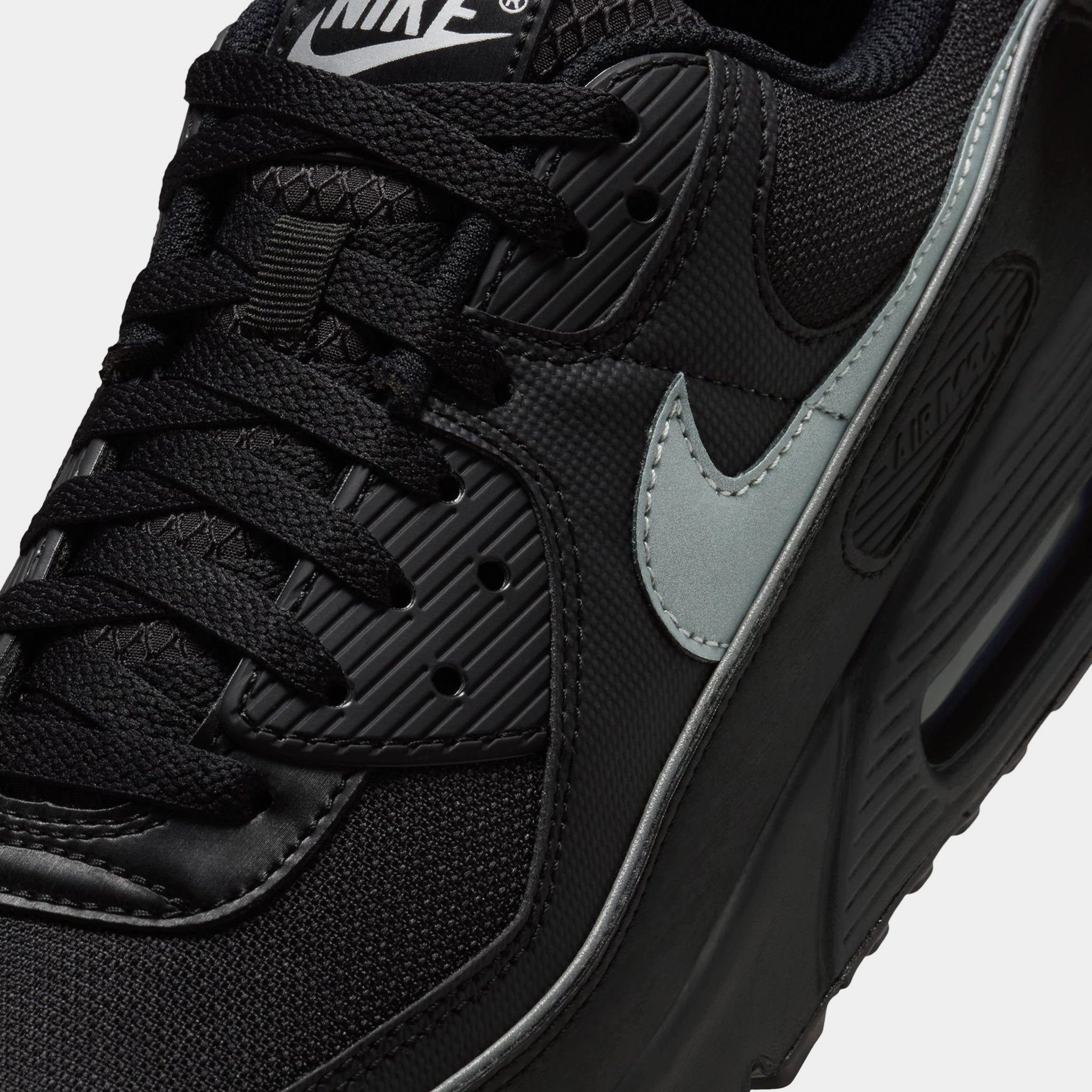 Nike Air Max 90 Premium Mens Lifestyle Shoes Black Black 