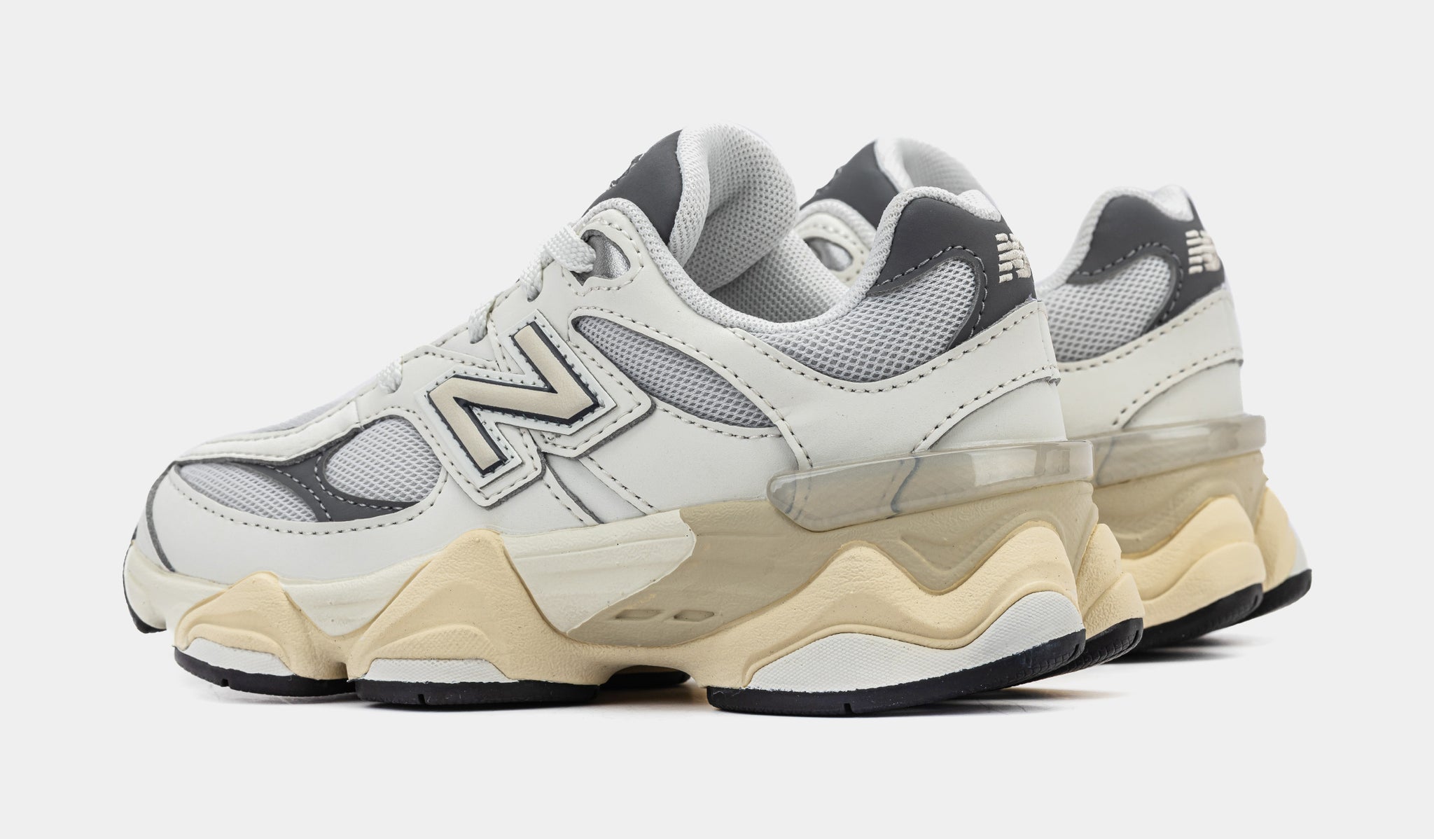 New Balance 9060 Preschool Running Shoes Sea Salt Castle Rock