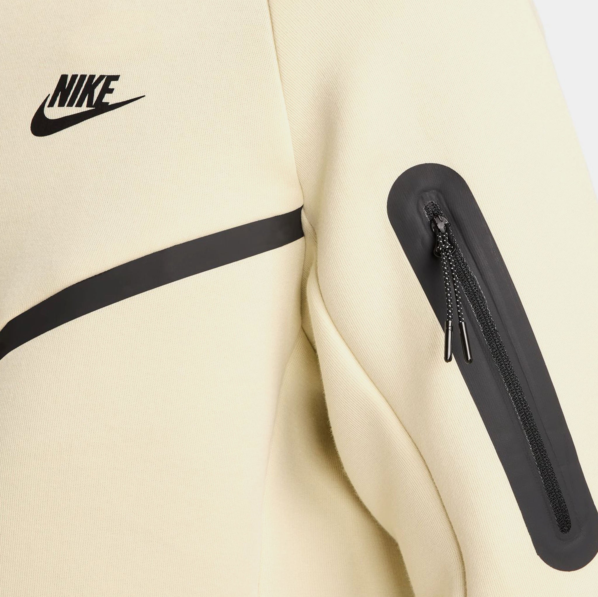 Nike Tech Fleece Windrunner Full Zip Mens Jacket Light Khaki Black 