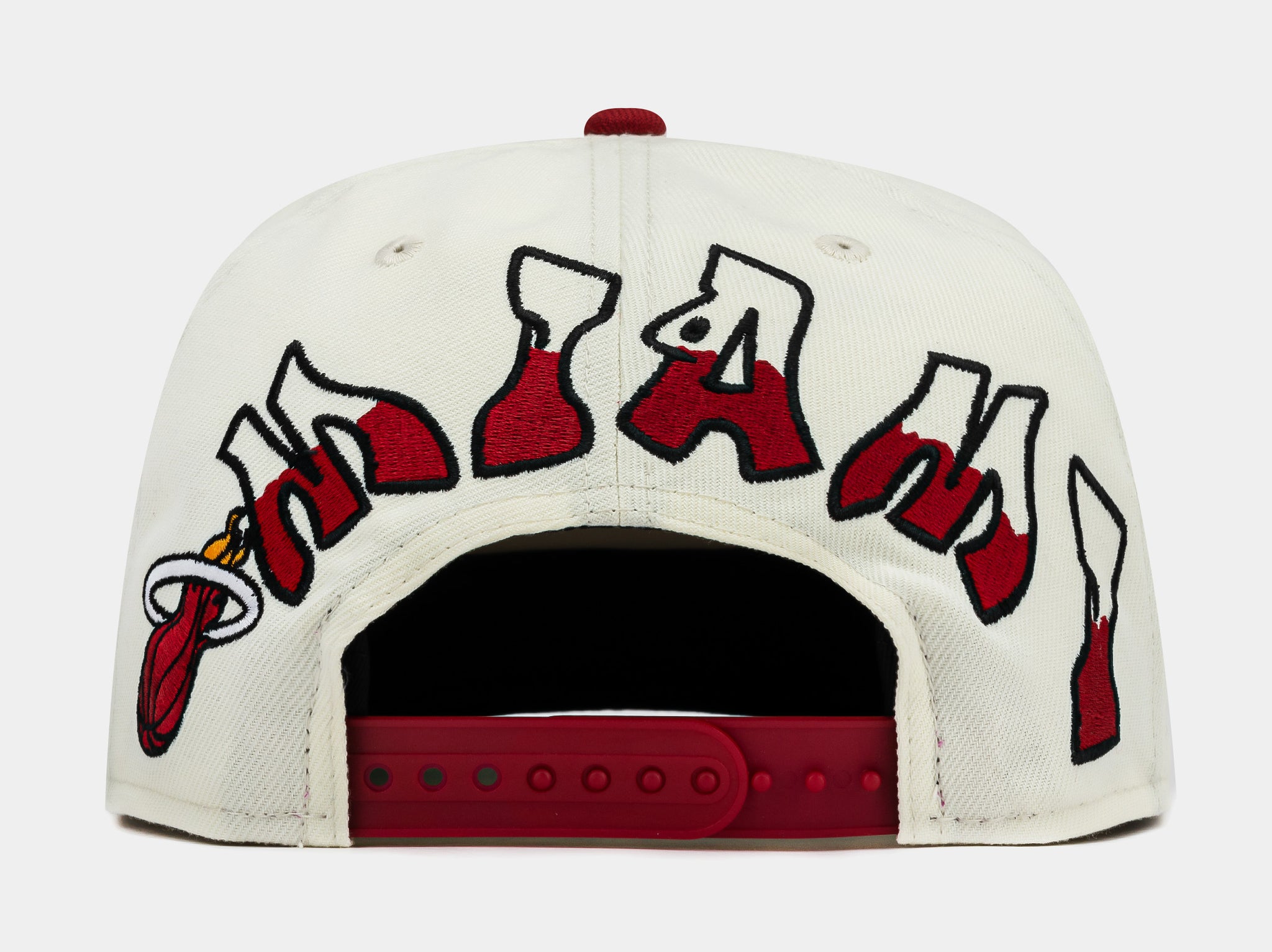 NEW ERA 60716990 Shoe Palace Exclusive Miami Heat All Star 950AF Snapback Mens Hat (White/Black/Red) Image 29411195027662