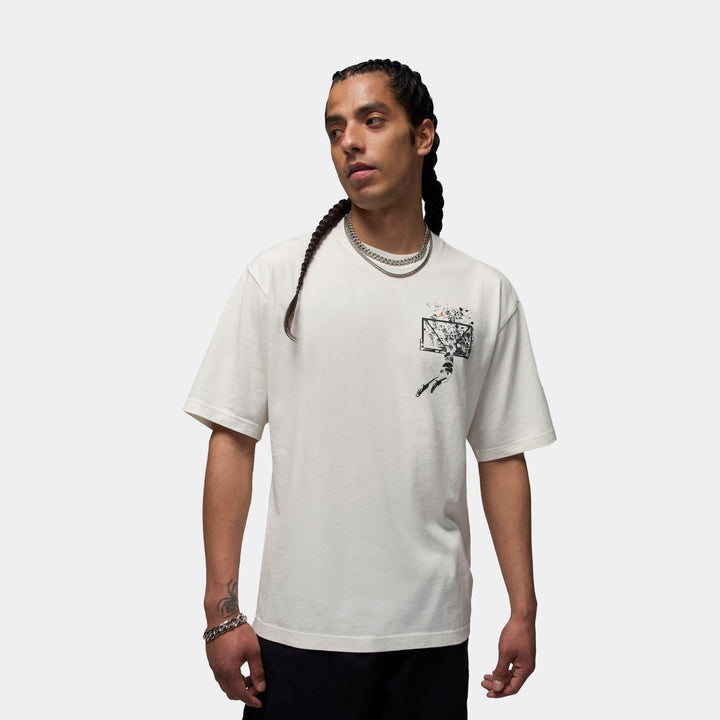 Scrt ドニーダーコ　フットボールシャツ Jordan Brooklyn Oversized Graphic Mens Short Sleeve Shirt Off-Noir