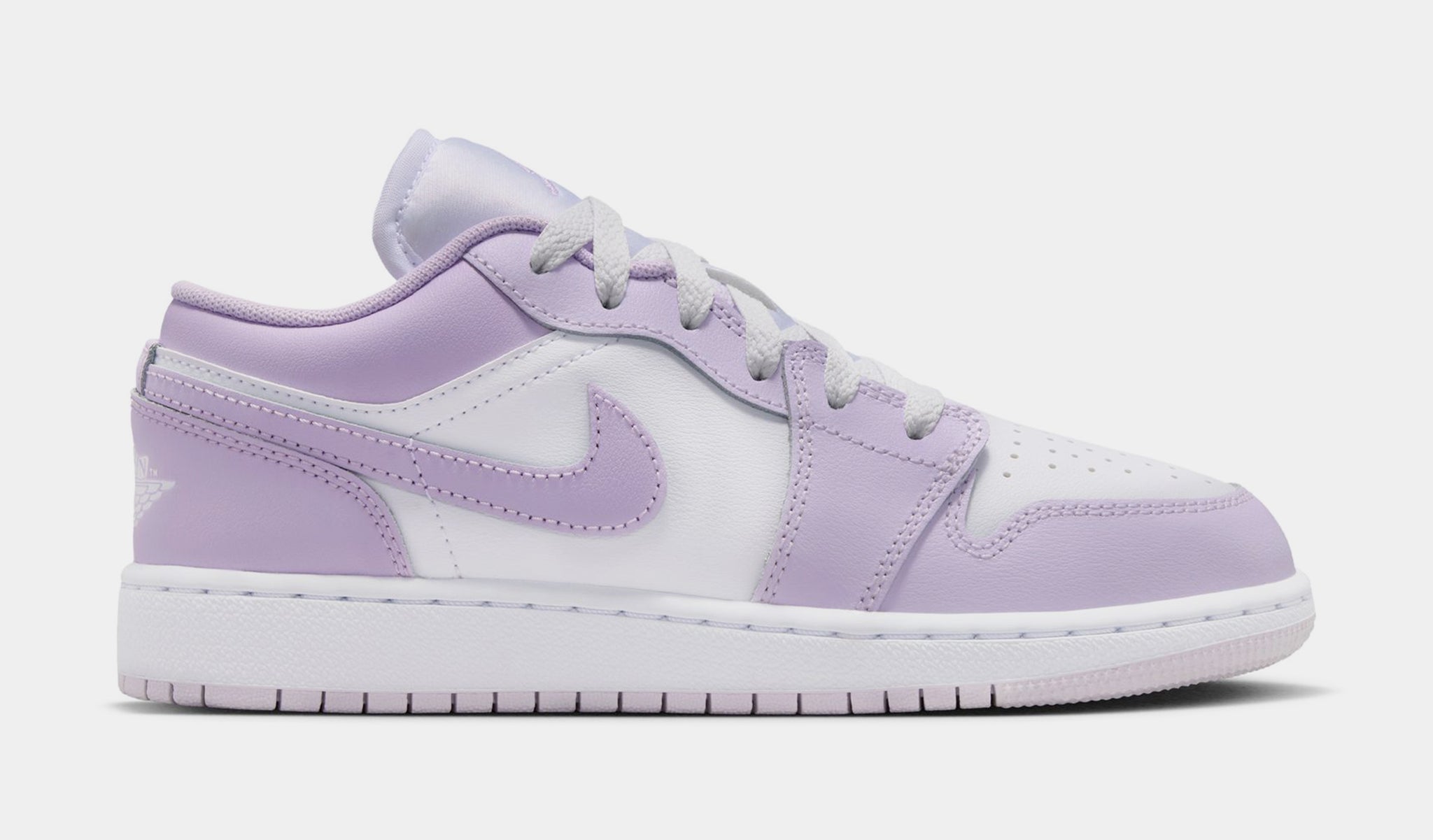 Jordan Air Jordan 1 Low Grade School Lifestyle Shoes Barely Grape