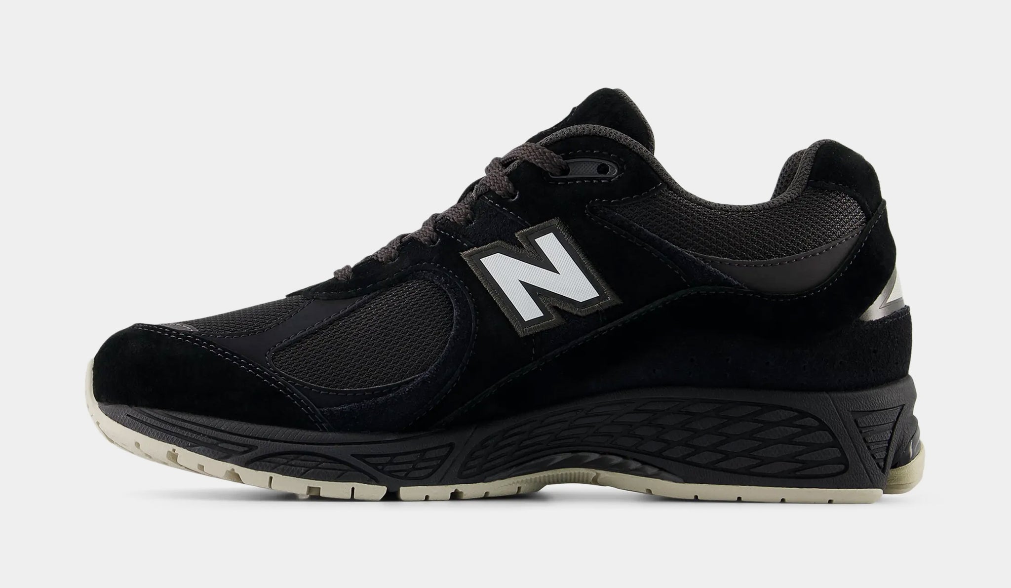 New Balance 2002R Mens Running Shoes Black Timber Wolf White