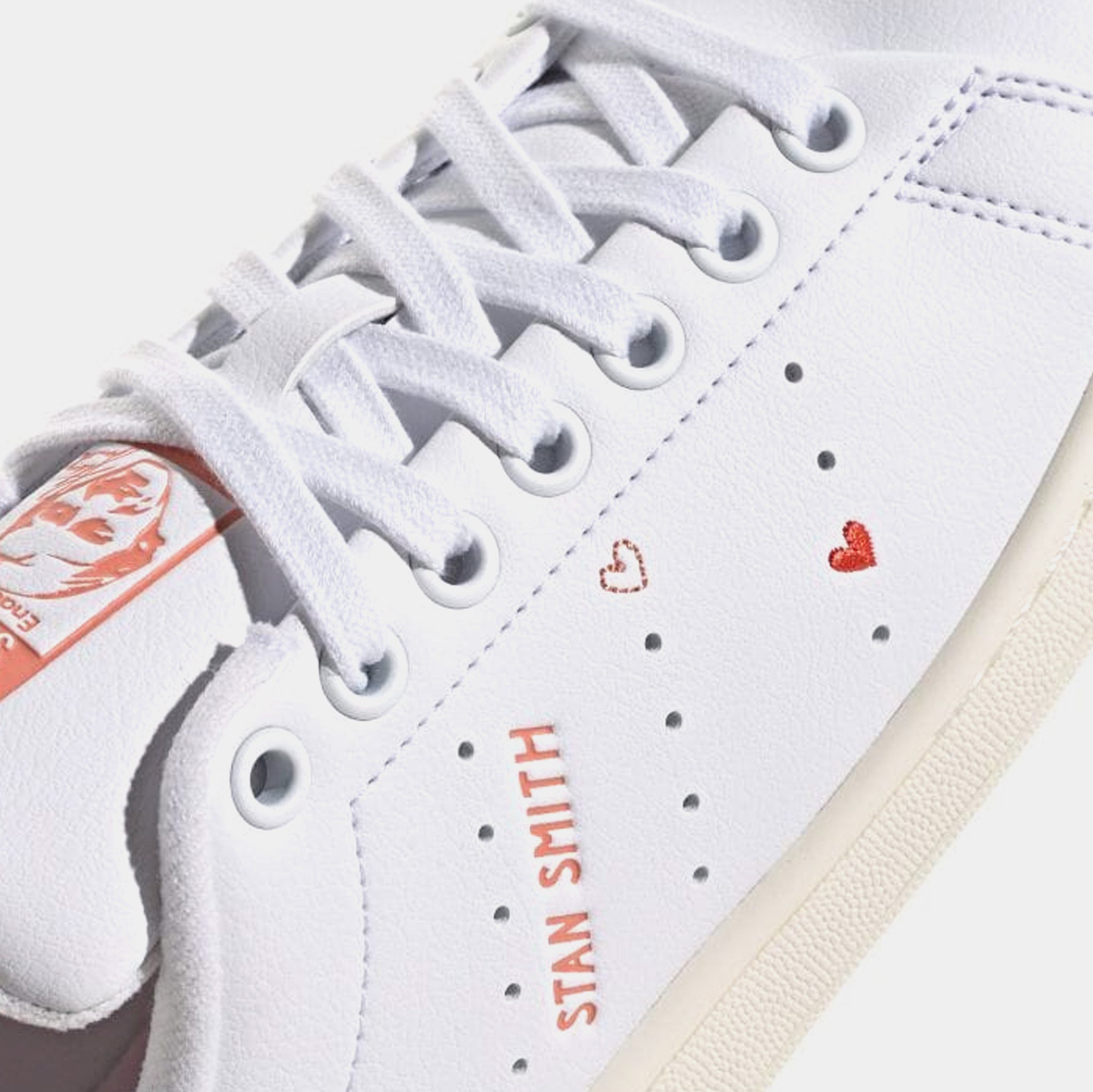 adidas Stan Smith Womens Lifestyle Shoes White Red IG8482 – Shoe