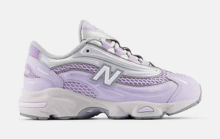 New Balance 1000 Grade School Running Shoes Bright Lavender Silver