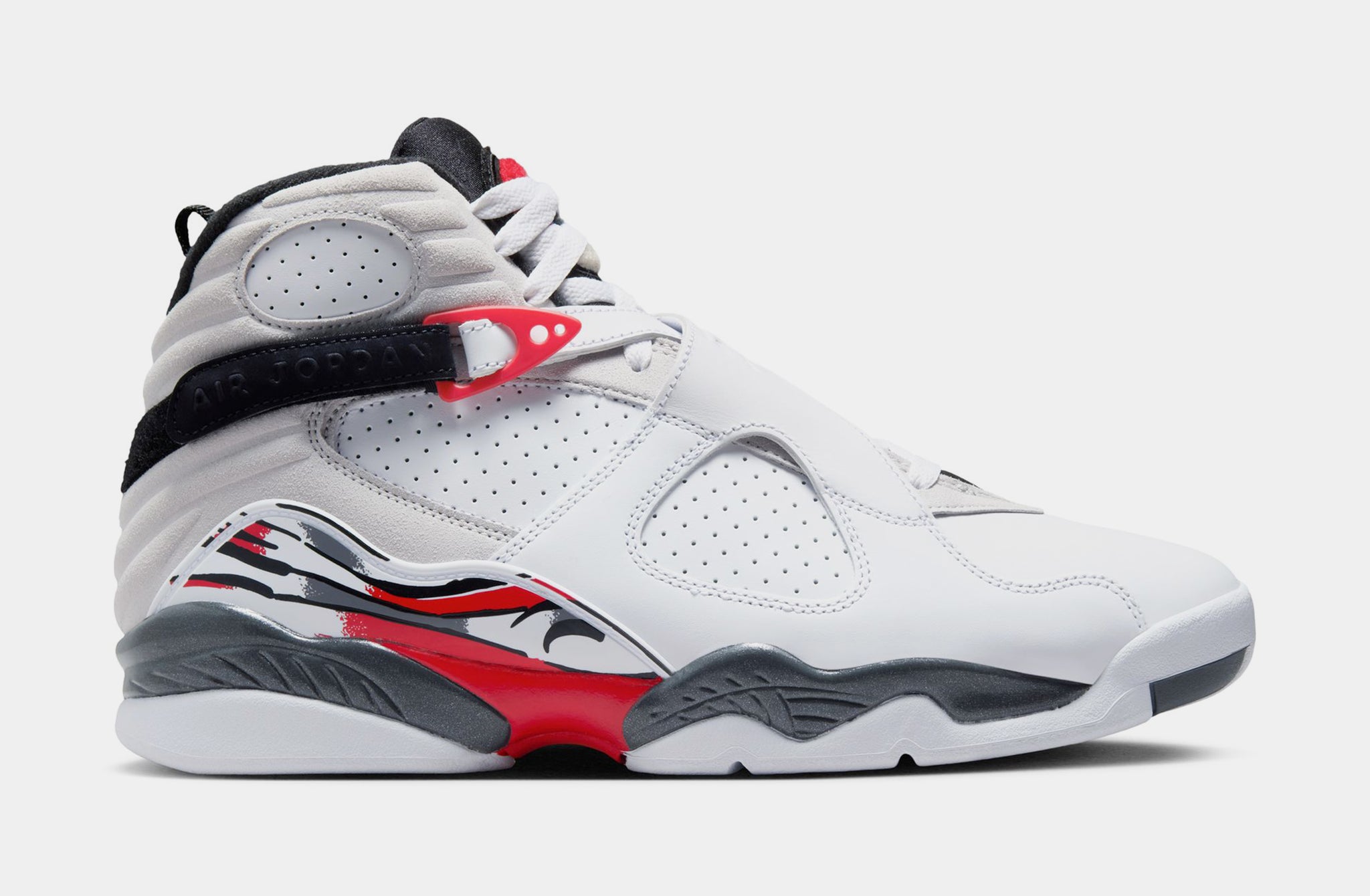 Jordan Air Jordan 8 Retro White And True Red Mens Lifestyle Shoes