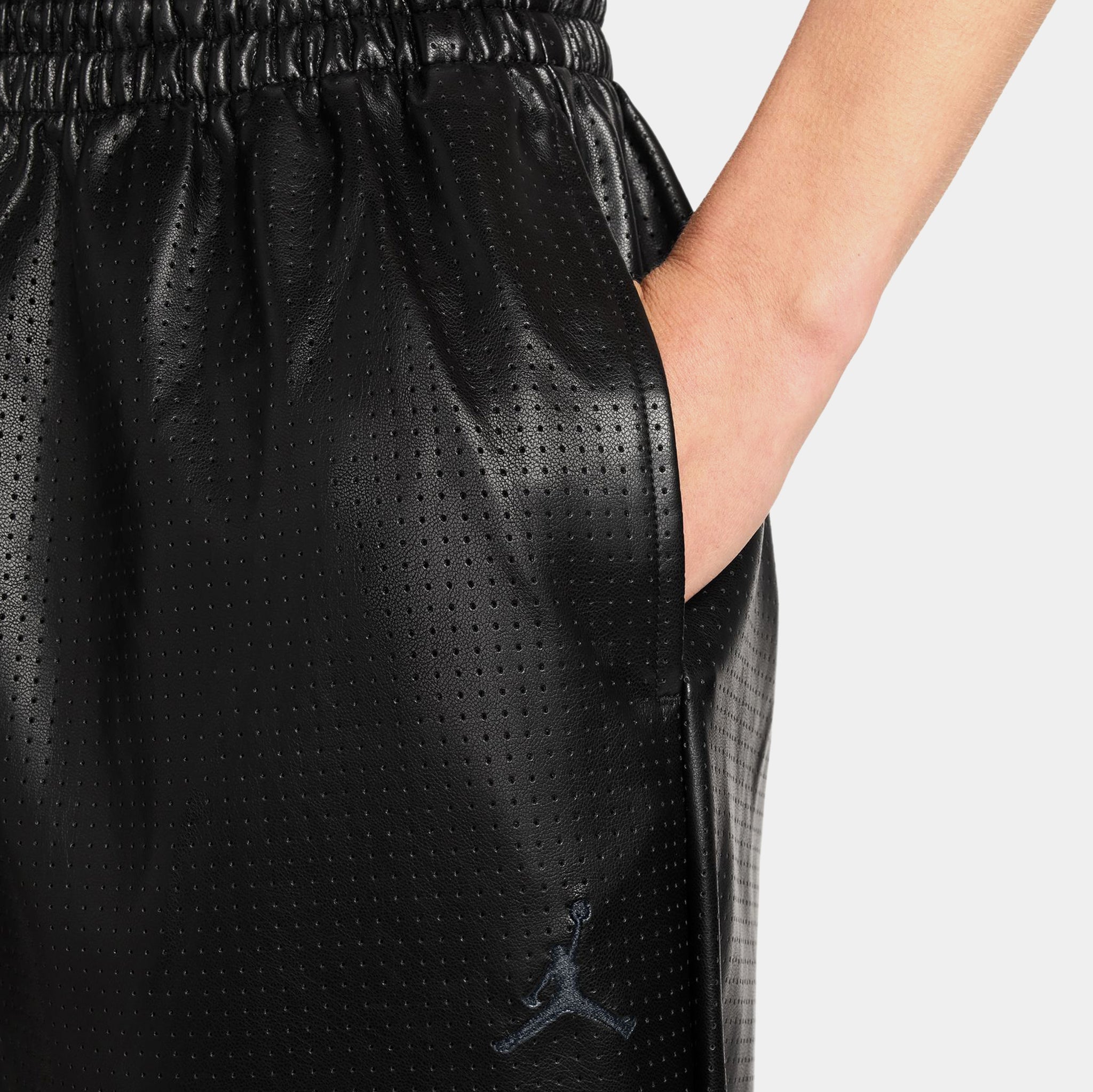 Jordan Flight Faux Leather Womens Trousers Black IO3048-010 – Shoe